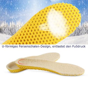 COOL-i ® Einlegesohlen, Warme Wintersport-Einlegesohlen Bequem & Atmungsaktiv,Ideal für Kälte