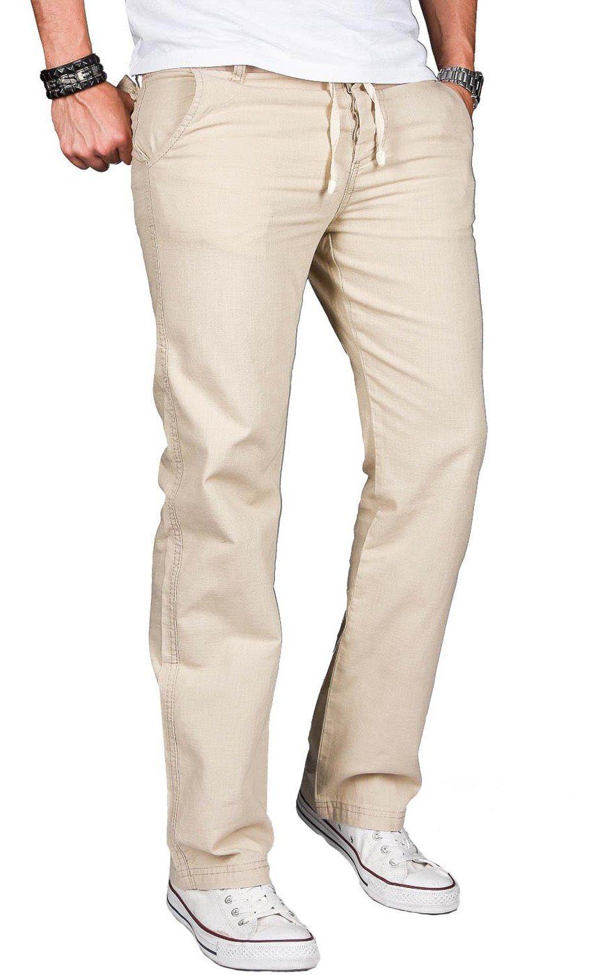 Alessandro Salvarini Straight-Jeans Herren Sommer, Leinen günstig online kaufen