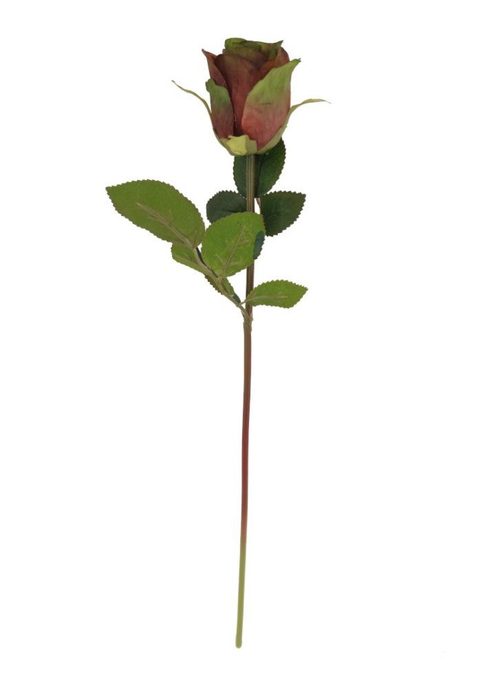 Kunstblume *Edle täuschend echt Höhe täuschend wirkende echt 50 naturgetreu, Blätter und Stielblume, Rose (Rosa), Seidenblüte künstlich, cm, 2474U