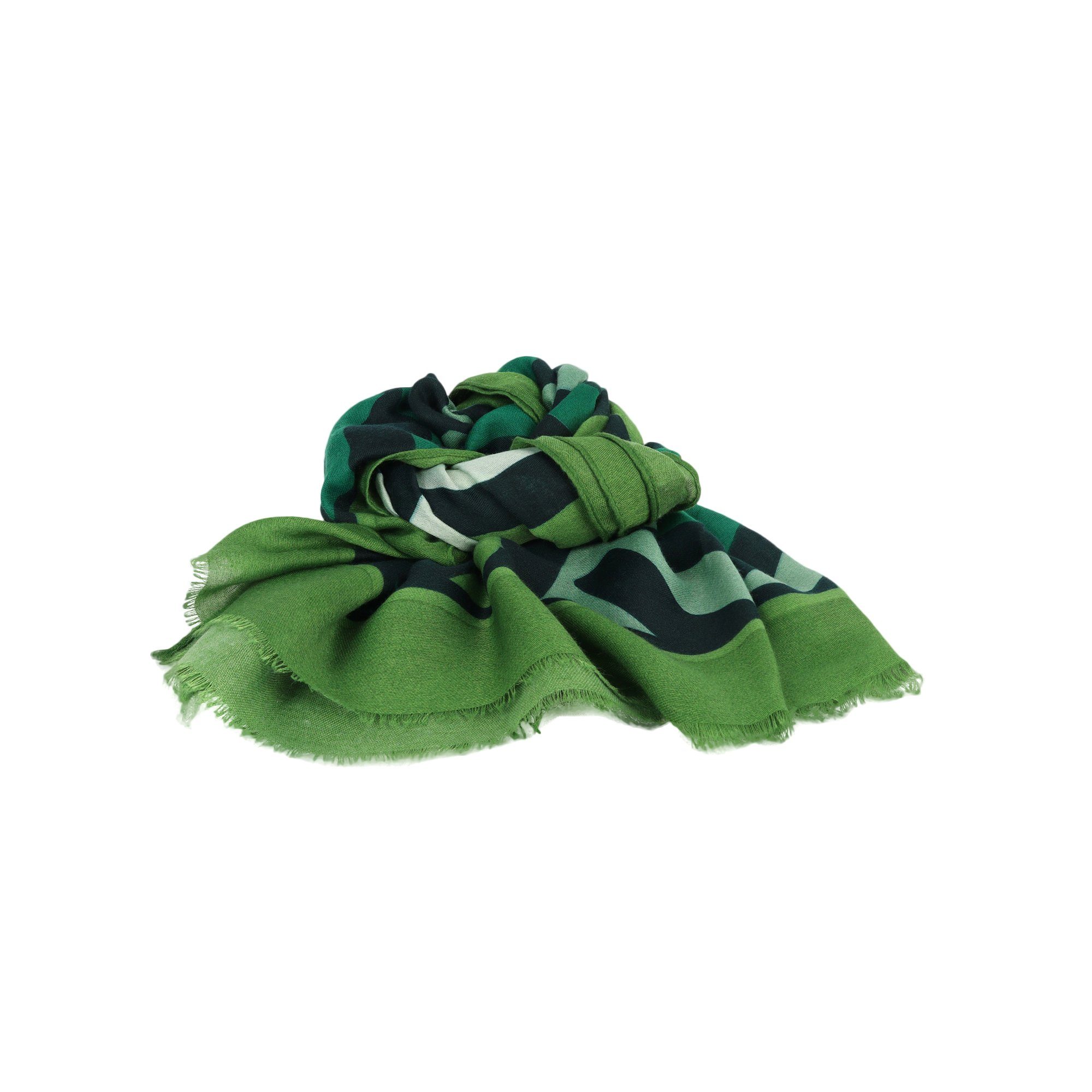 ZEBRO Modeschal Schal grün