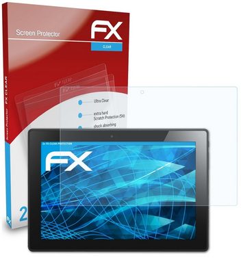 atFoliX Schutzfolie Displayschutz für Lenovo IdeaPad Miix 310, (2 Folien), Ultraklar und hartbeschichtet