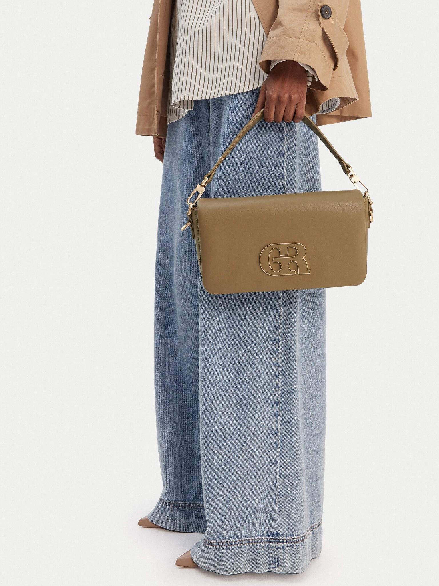 GINO ROSSI Handtasche Gino Rossi Frauen-Khaki-Handtasche Gino Rossi-EO-LDA8553 Khaki
