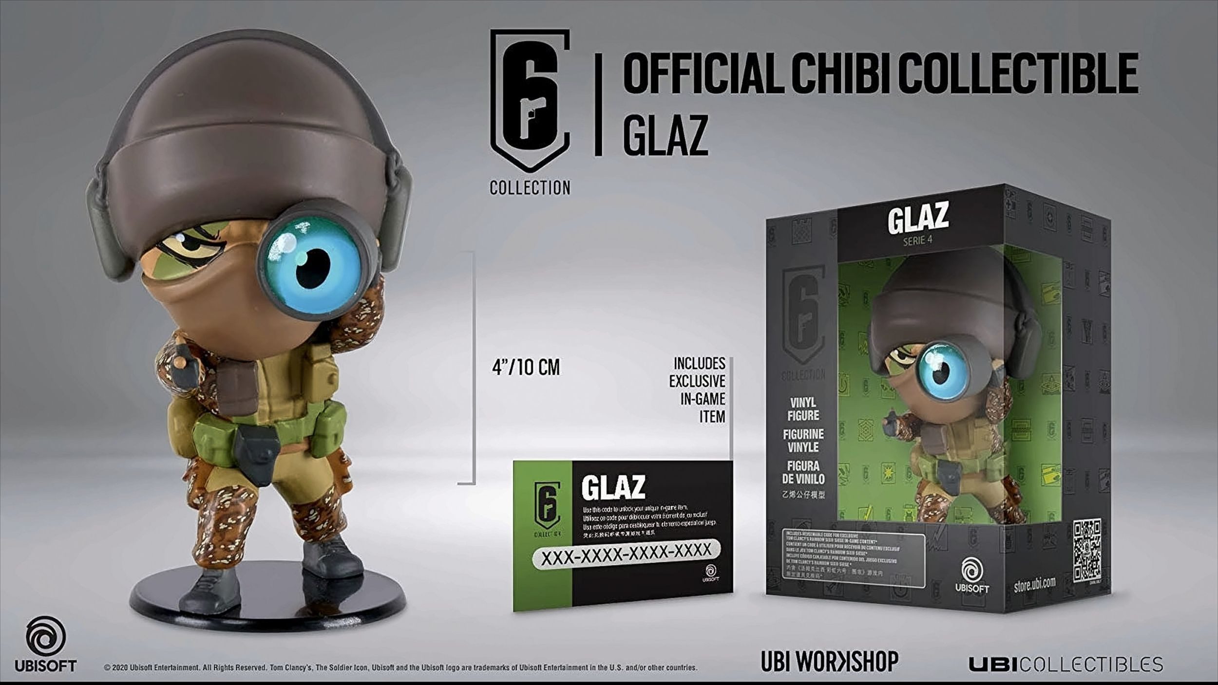 UBISOFT Spielfigur Six Collection 4 - Glaz 10 cm Vinyl Figure