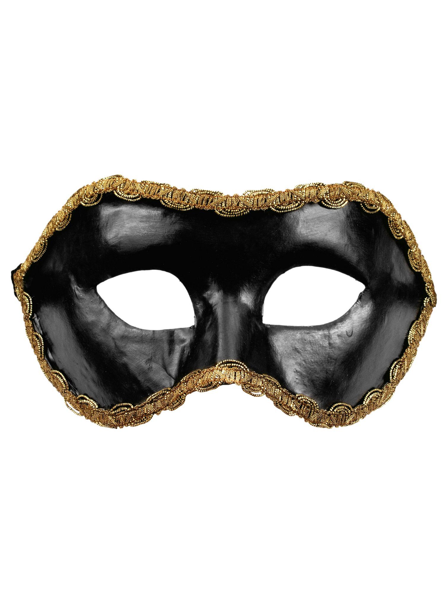 Maskworld Verkleidungsmaske Colombina nera - Venezianische Maske für Fasching
