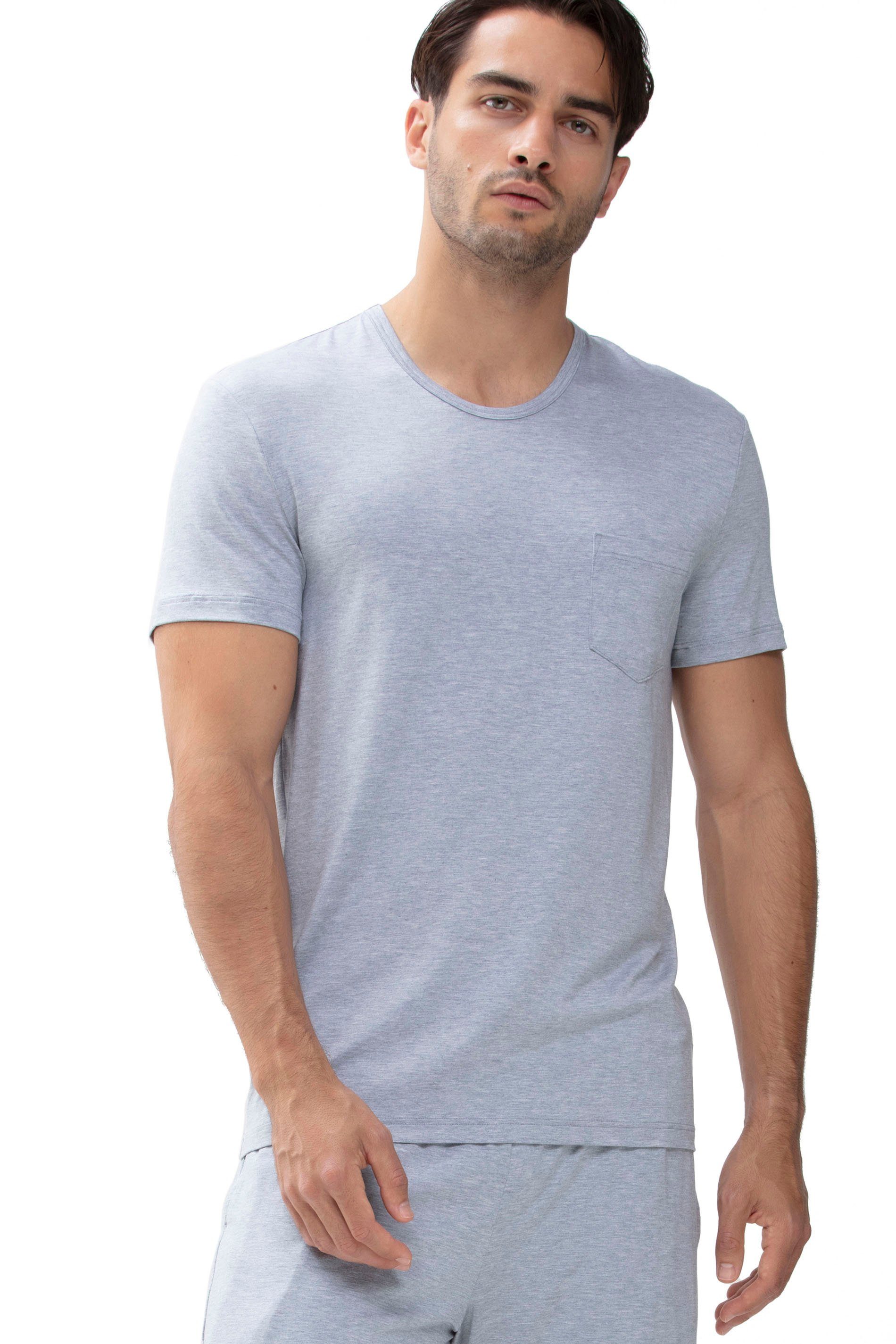Melange SERIE Kurzarmshirt Grey JEFFERSON Light Mey T-Shirt, 65630
