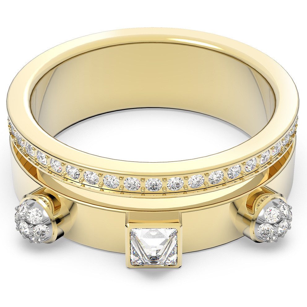 Swarovski Fingerring Thrilling ring White, Gold-tone günstig online kaufen