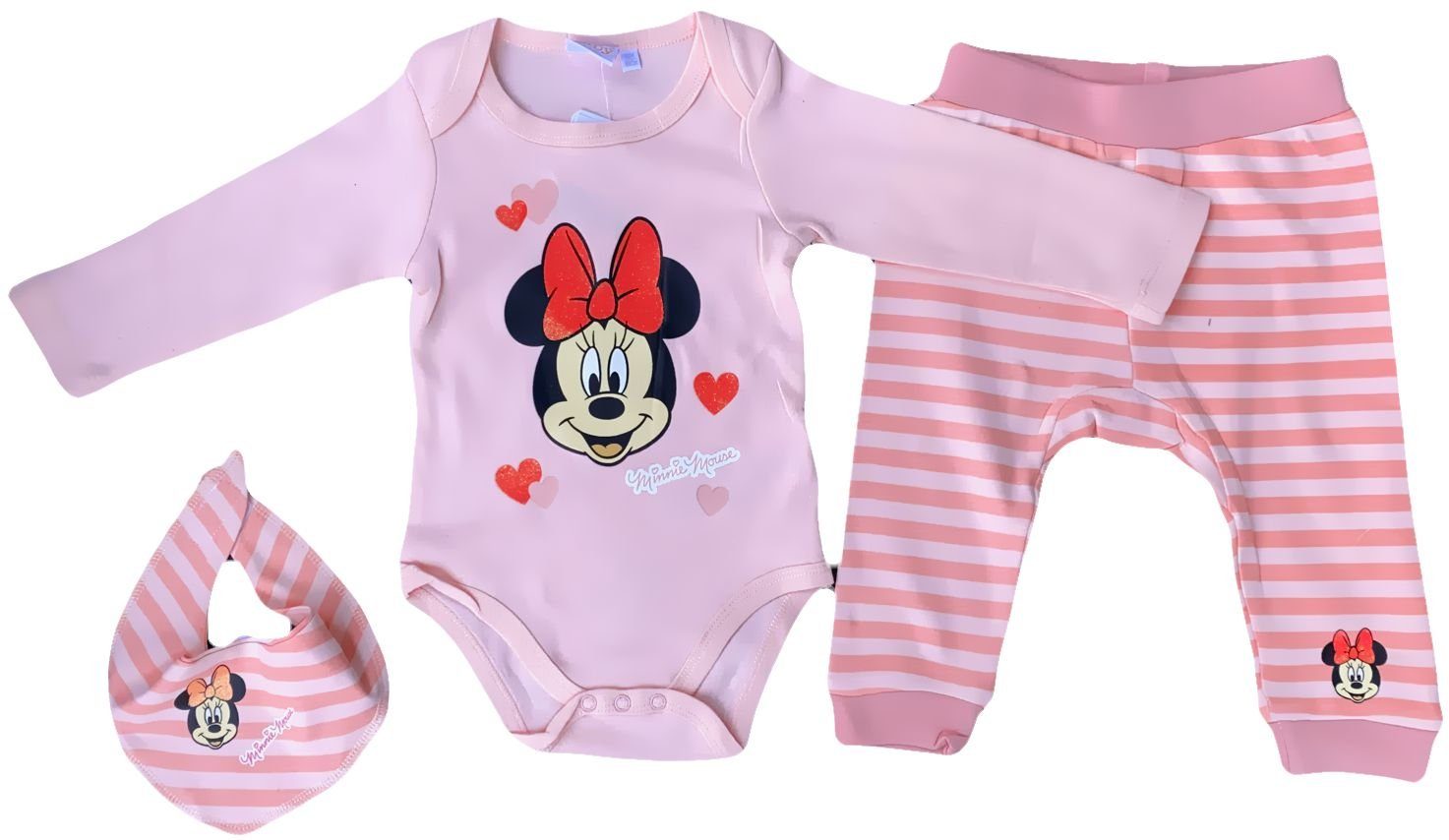 Minnie Mouse Mädchen Baby Leggings Hose Pink Gr 62-86 NEU 