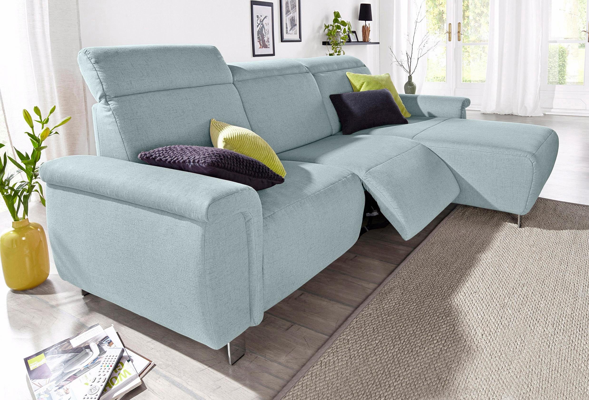 sit&more Ecksofa Township L-Form, wahlweise mit elektrischer Wallfree-Funktion