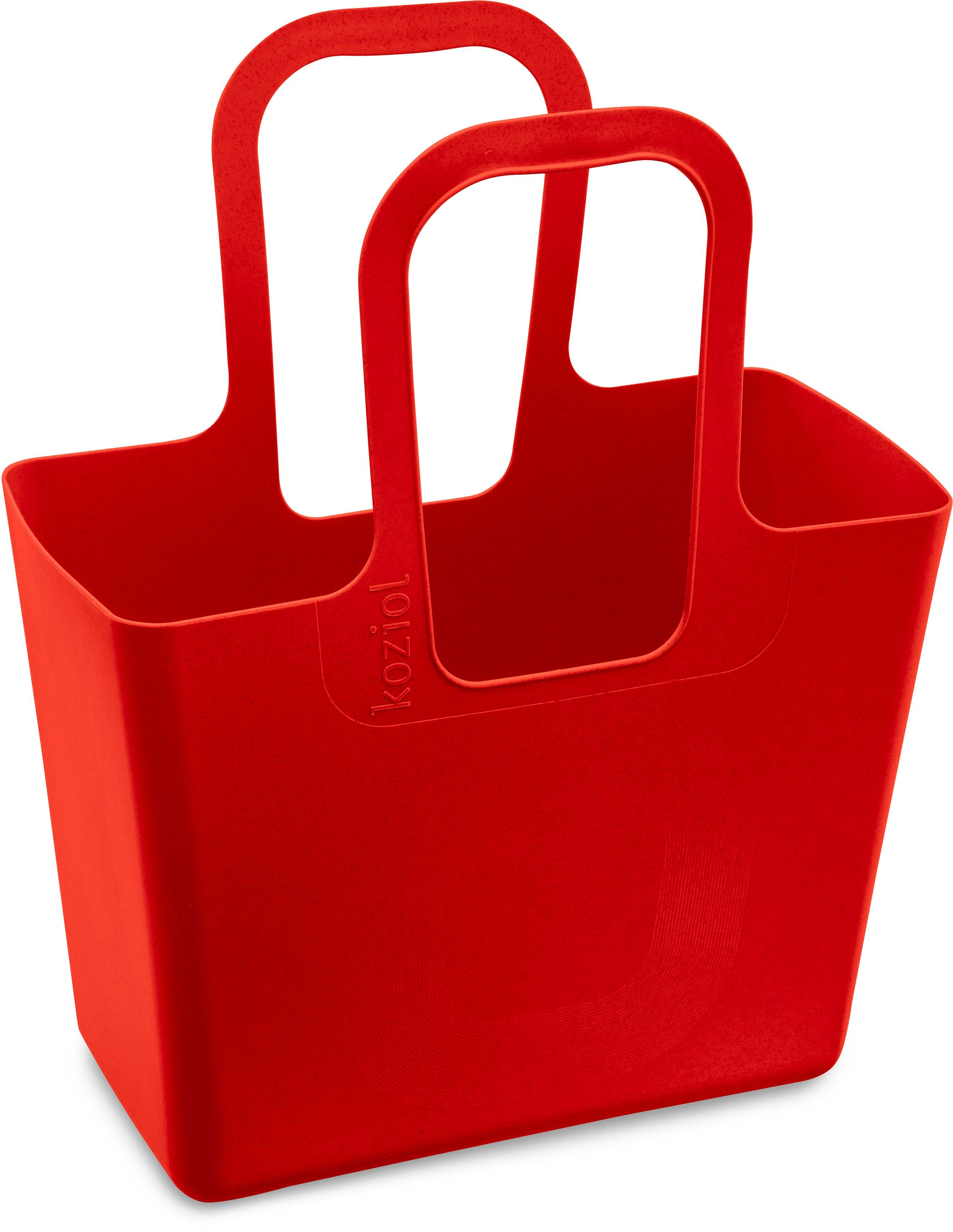 KOZIOL Germany,CO² in feuerrot Produktion,melaminfrei (1-tlg), 100%recycelbar,100%made neutrale Henkeltasche XL