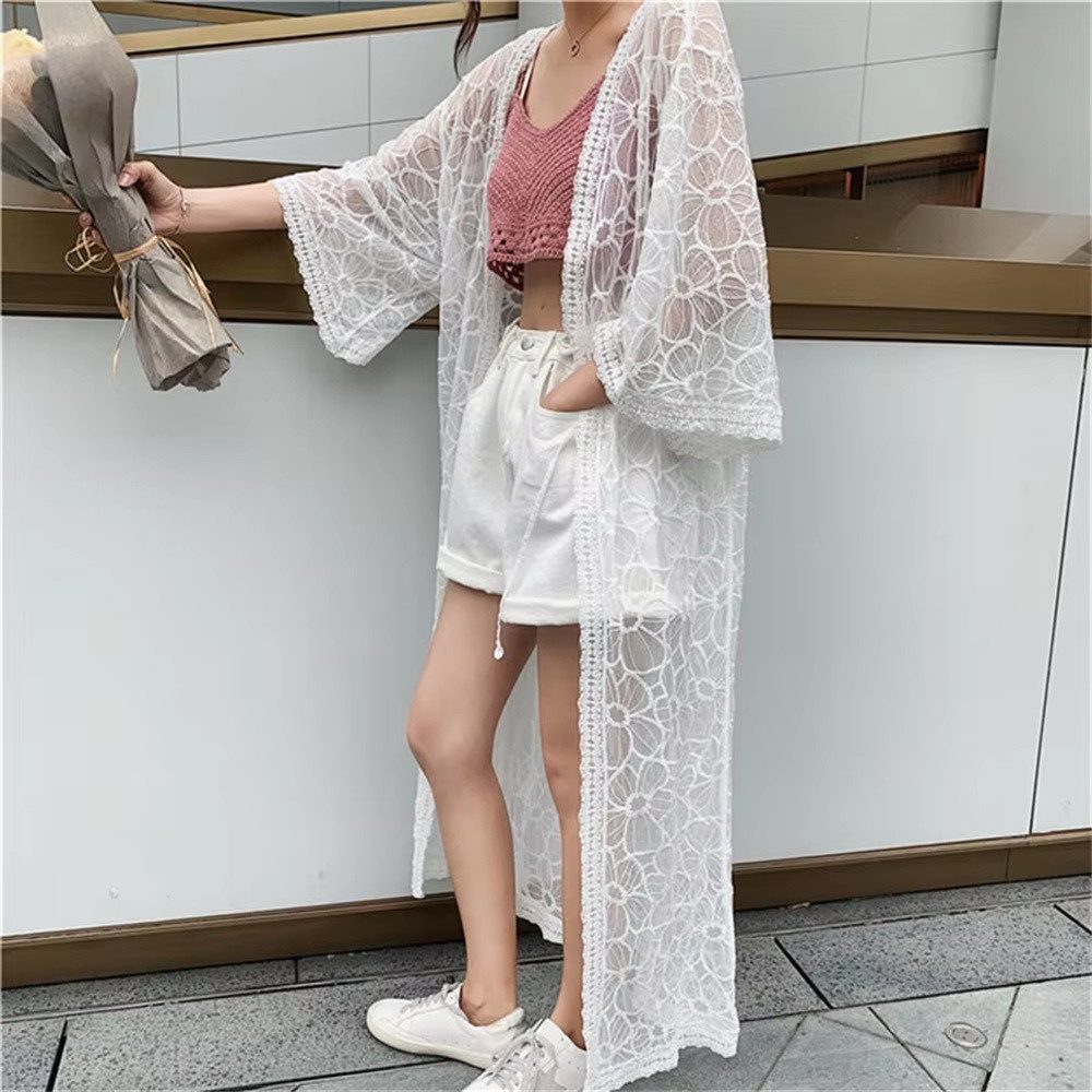 RWEUOQ Strandkleid Strandüberwurf für Damen Bohemian-Stil günstig online kaufen