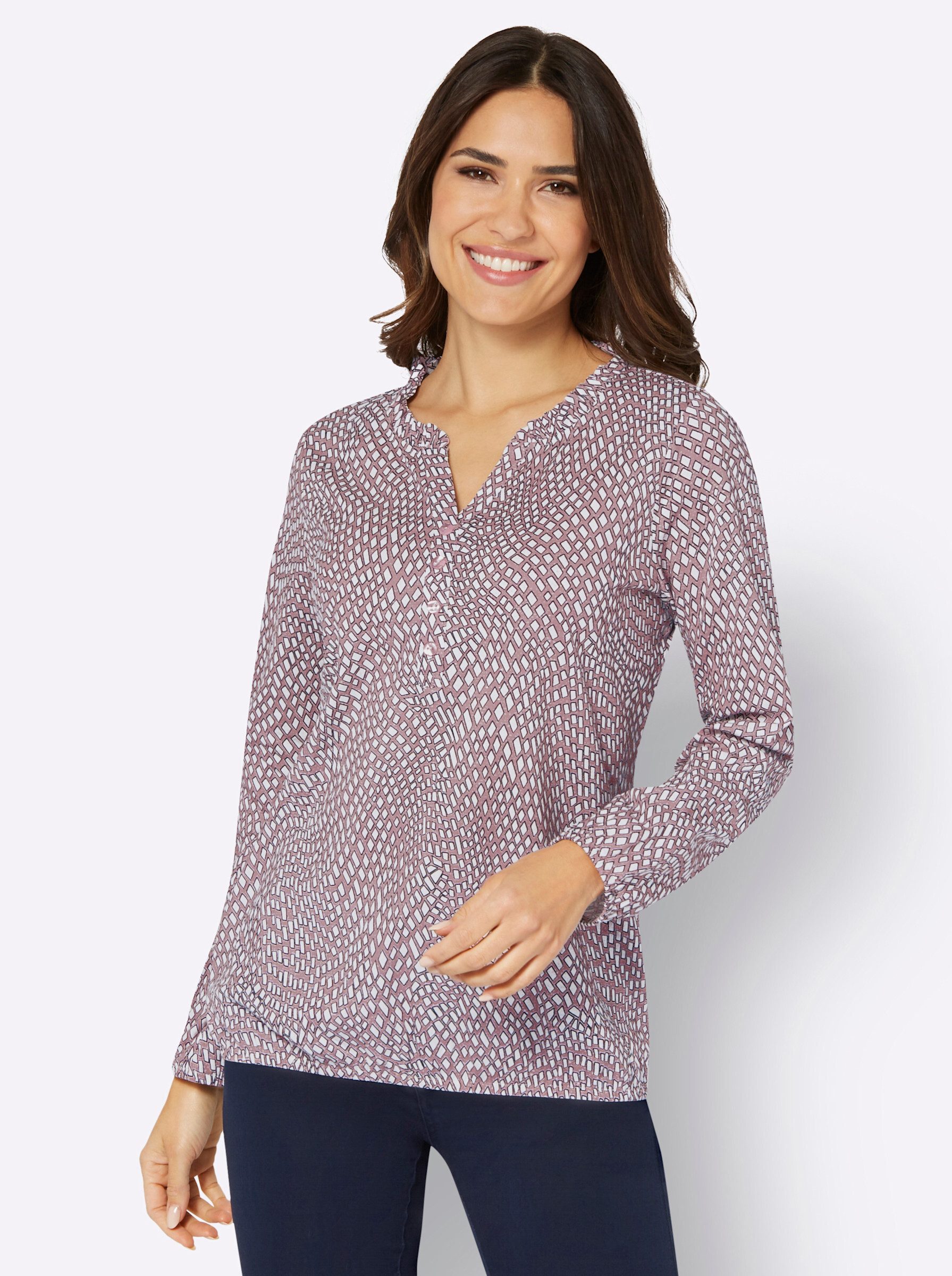 Classic Basics Langarmshirt "Langarm-Shirt" 1 Stk. tlg. günstig online kaufen