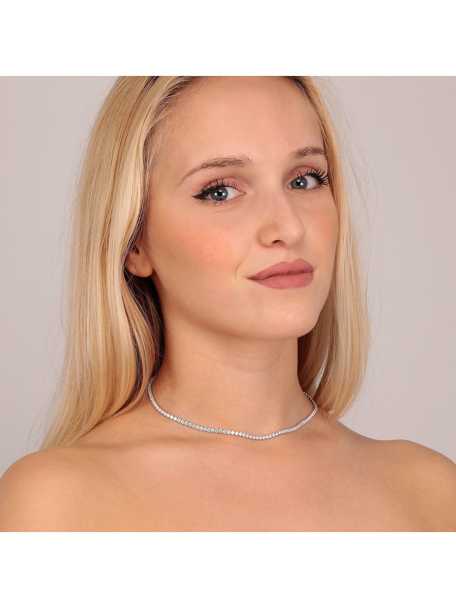CHRIST Silberkette CHRIST Damen-Kette 925er Silber, recycelt Zirkonia – Bild 4 von 5