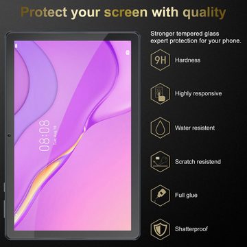 Cadorabo Schutzfolie Huawei MatePad T 10 (9.7 Zoll) / T 10s (10.1 Zoll), Schutzglas Panzer Folie (Tempered) Display-Schutzfolie mit 3D Touch