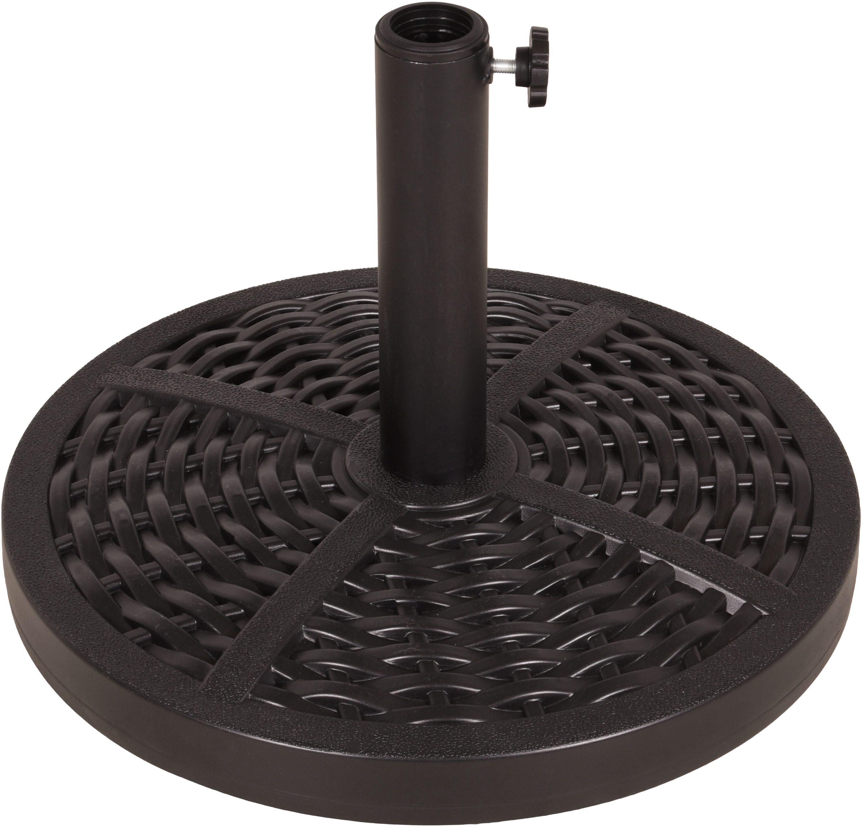 Garden Pleasure Kunststoffschirmständer Schirmständer 15kg, für Stöcke bis Ø 4 mm