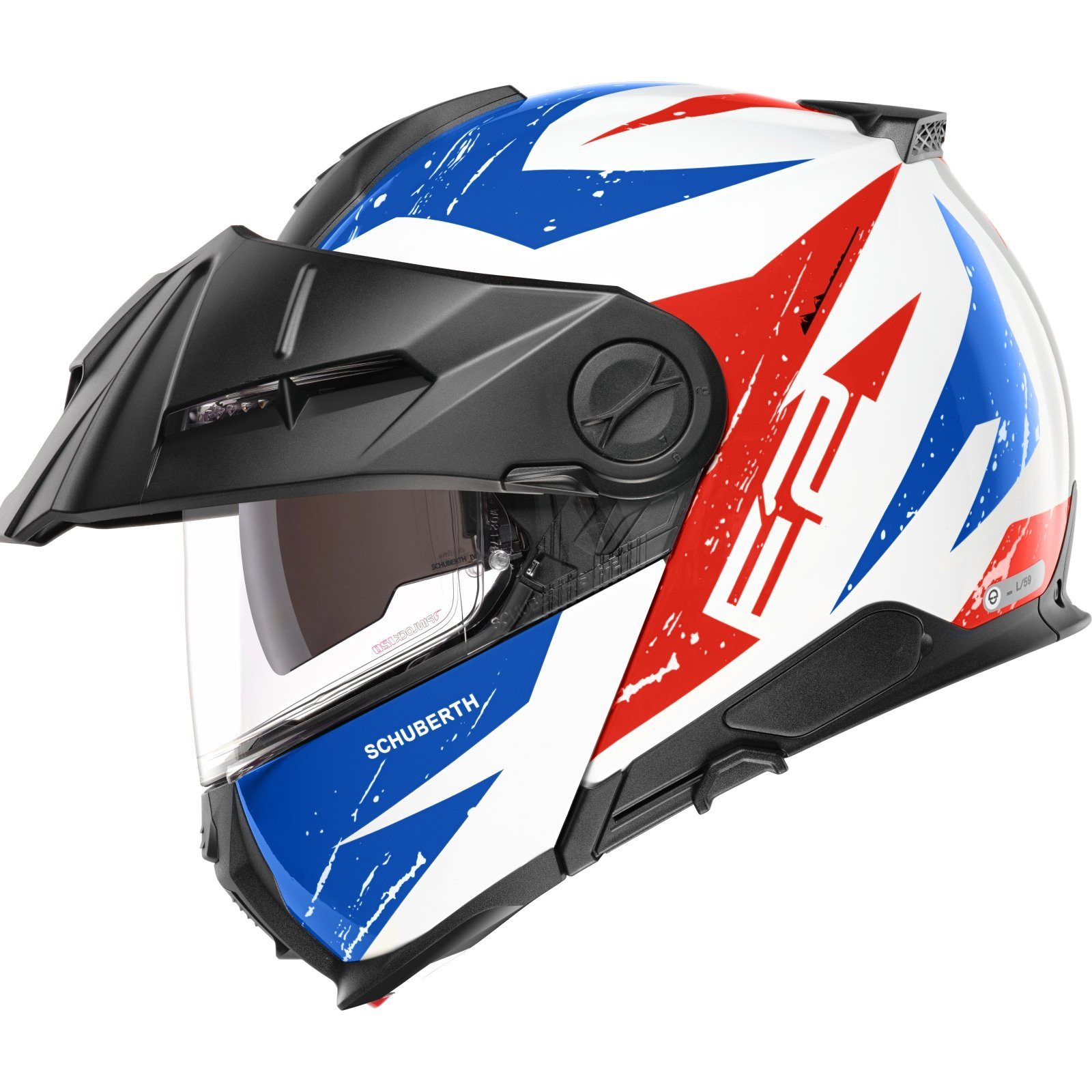 Schuberth Motorradhelm Schuberth E2 Adventure Helm Explorer Blue (1er Set)