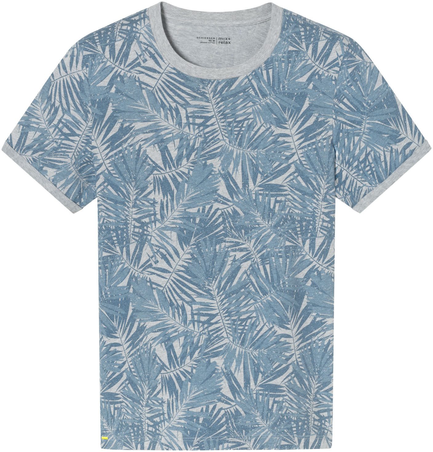 Schiesser T-Shirt "Mix+Relax" mit geripptem Rundhalsausschnitt günstig online kaufen