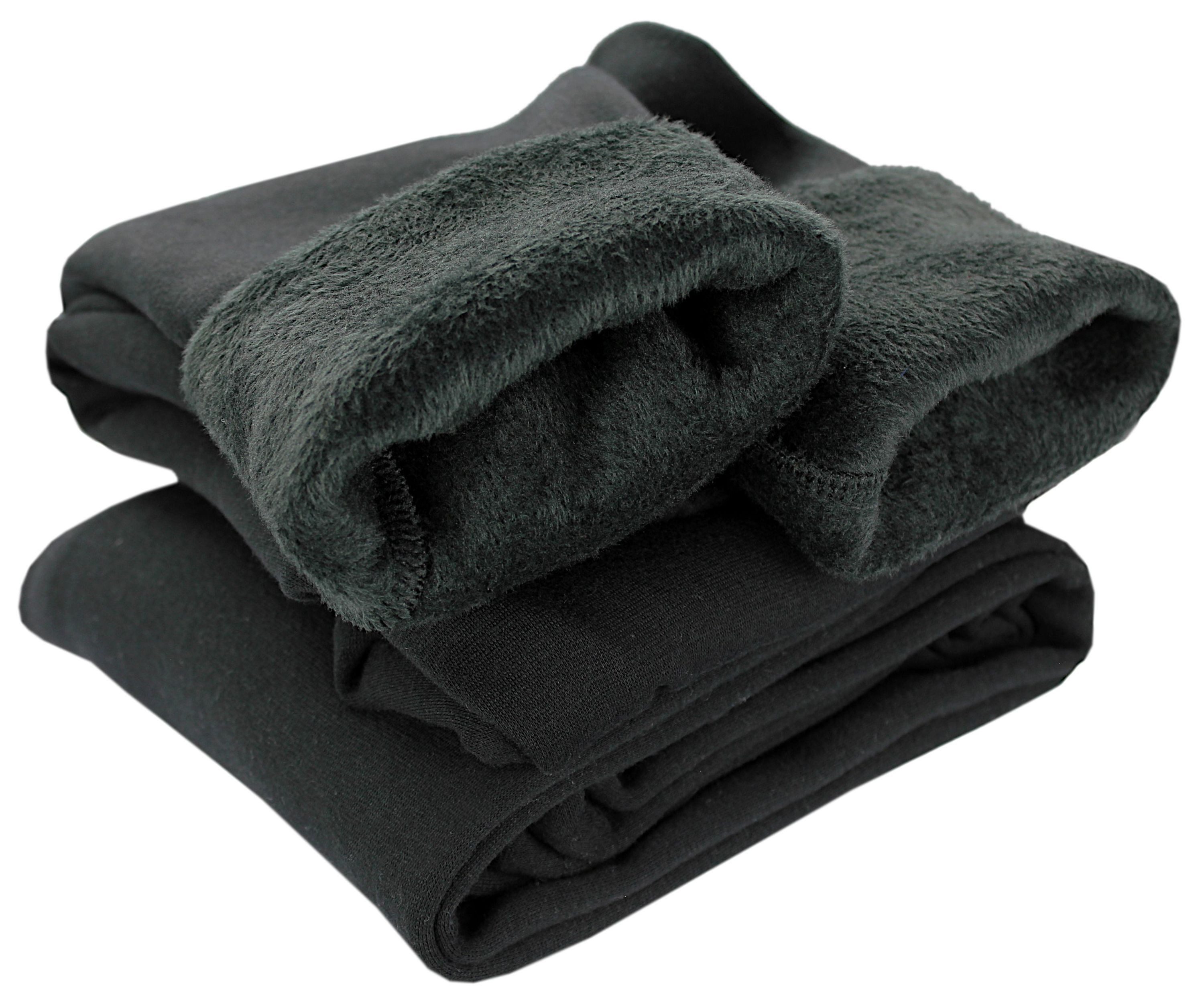 Thermoleggings Mädchen Leggings 2er PACK WinterleggingsThermo Gefüttert Fleece