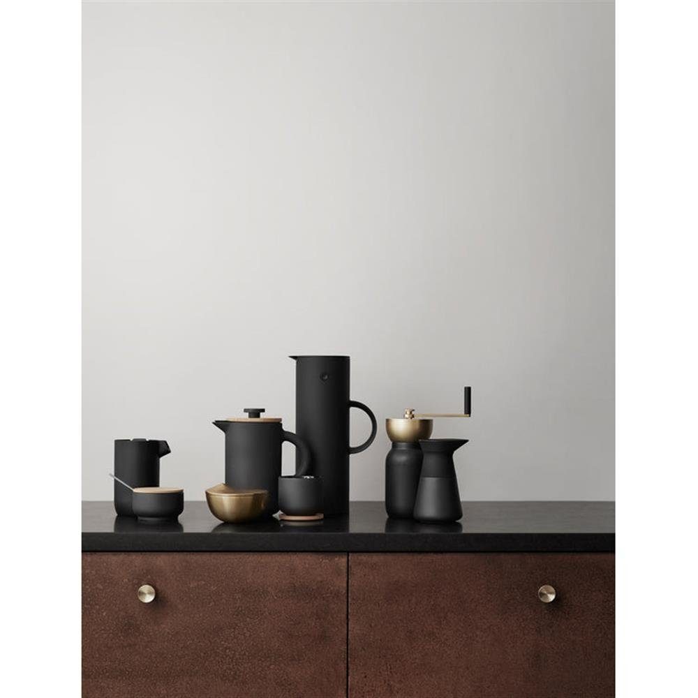 Stelton Isolierkanne EM77, 1 l, mit Glaseinsatz, Kippverschluss und Schraubdeckel