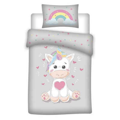 Babybettwäsche My Unicorn Einhorn Baby Mädchen Bettwäsche Set, Disney, 2 teilig, Deckenbezug 100x135 Kissenbezug 40x60