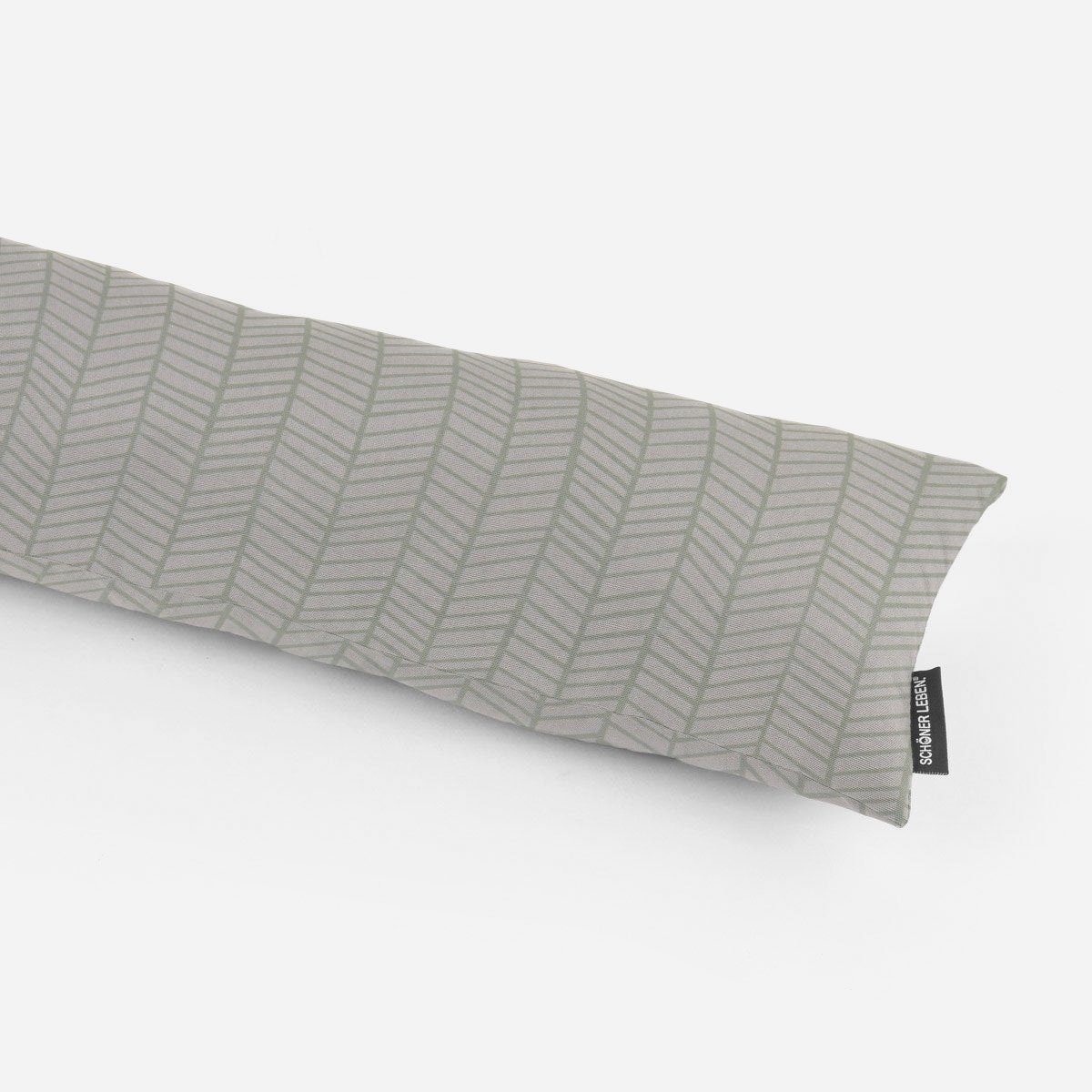 SCHÖNER LEBEN. Zugluftstopper SCHÖNER LEBEN. Zugluftstopper Fischgrätmuster abstrakt weiß mint, handmade