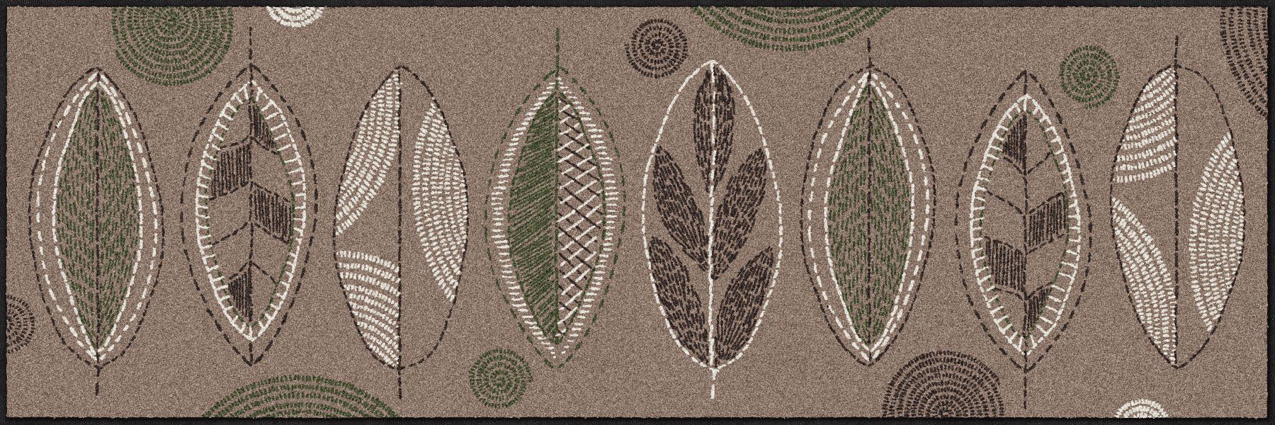 Läufer Stitch Leaves 060x180cm, Salonloewe, Läufer, Höhe: 600 mm