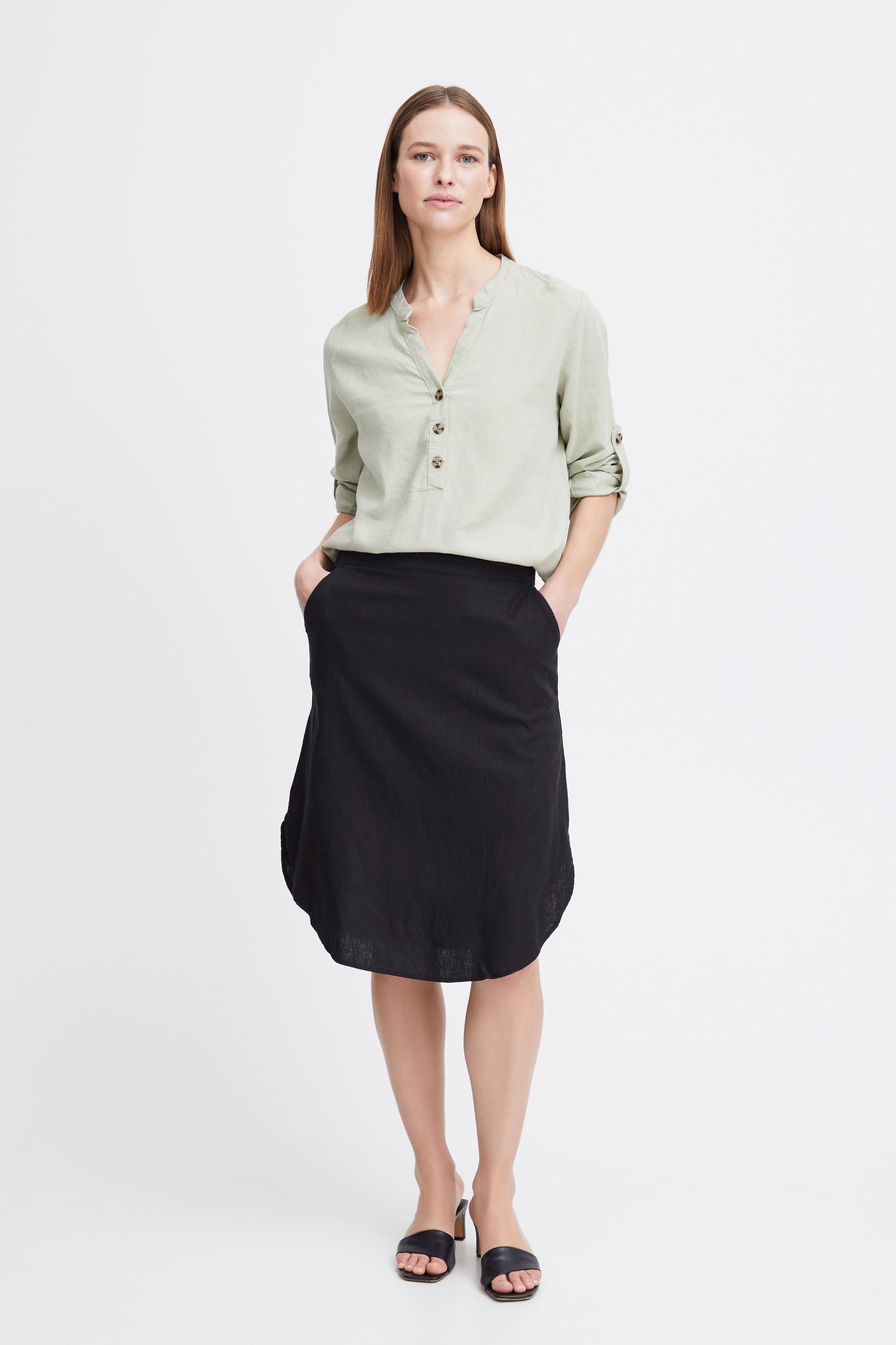 b.young A-Linien-Rock BYFALAKKA LONG SKIRT - günstig online kaufen