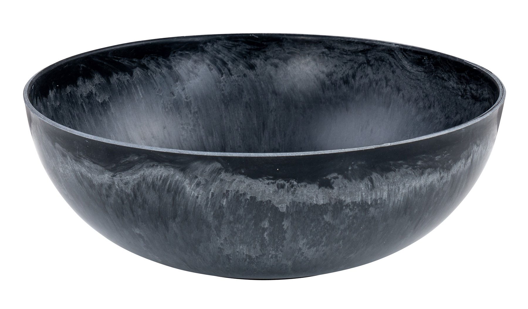 Levandeo® Dekoschale, Schüssel Rund Ø25cm Schwarz Grau Schale Dekoschale Tischdeko