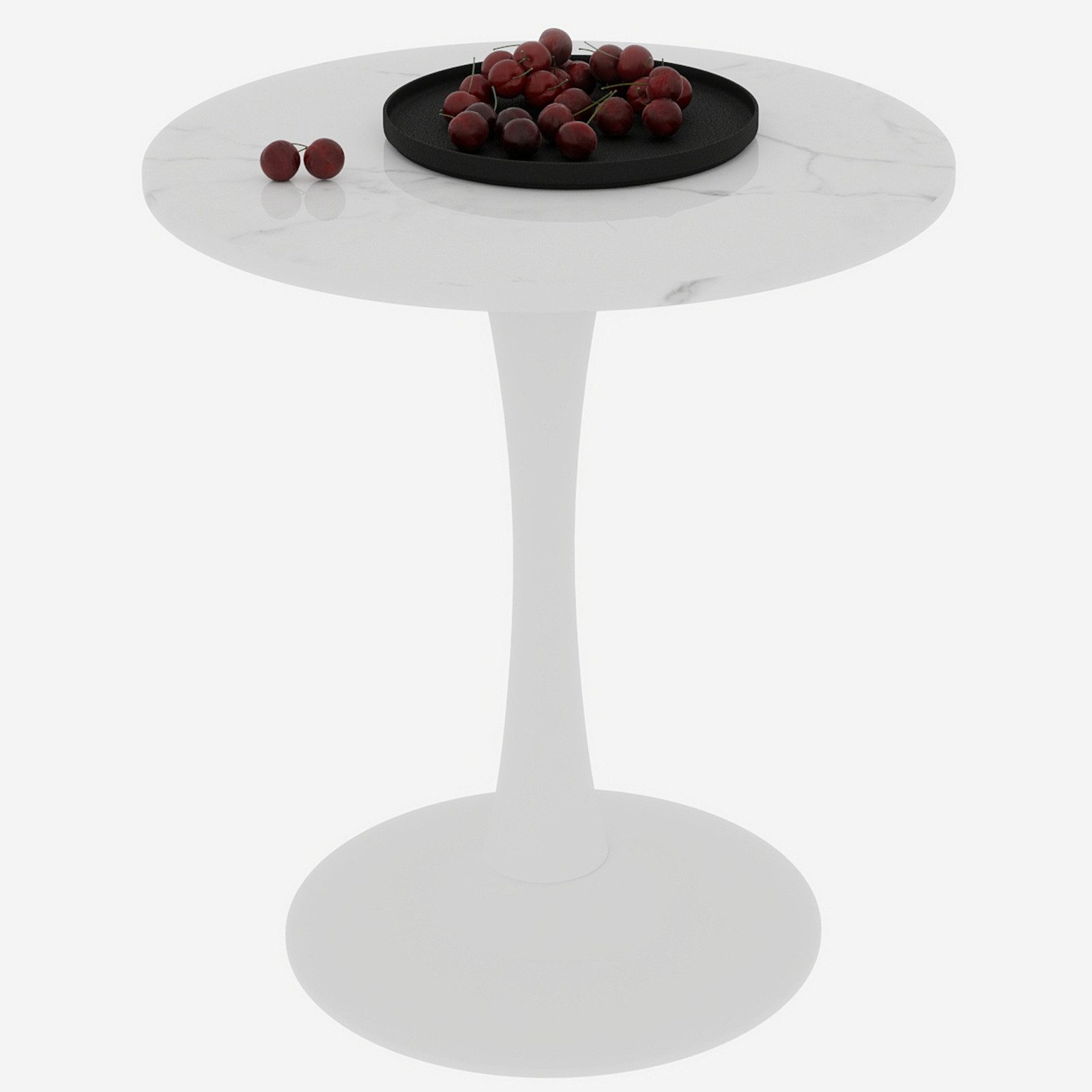 MODFU Schreibtisch Couchtisch (im Mid-Century-Modern-Stil, geeignet als Esstisch für 2–4 Personen., 1-St., 70×72cm)