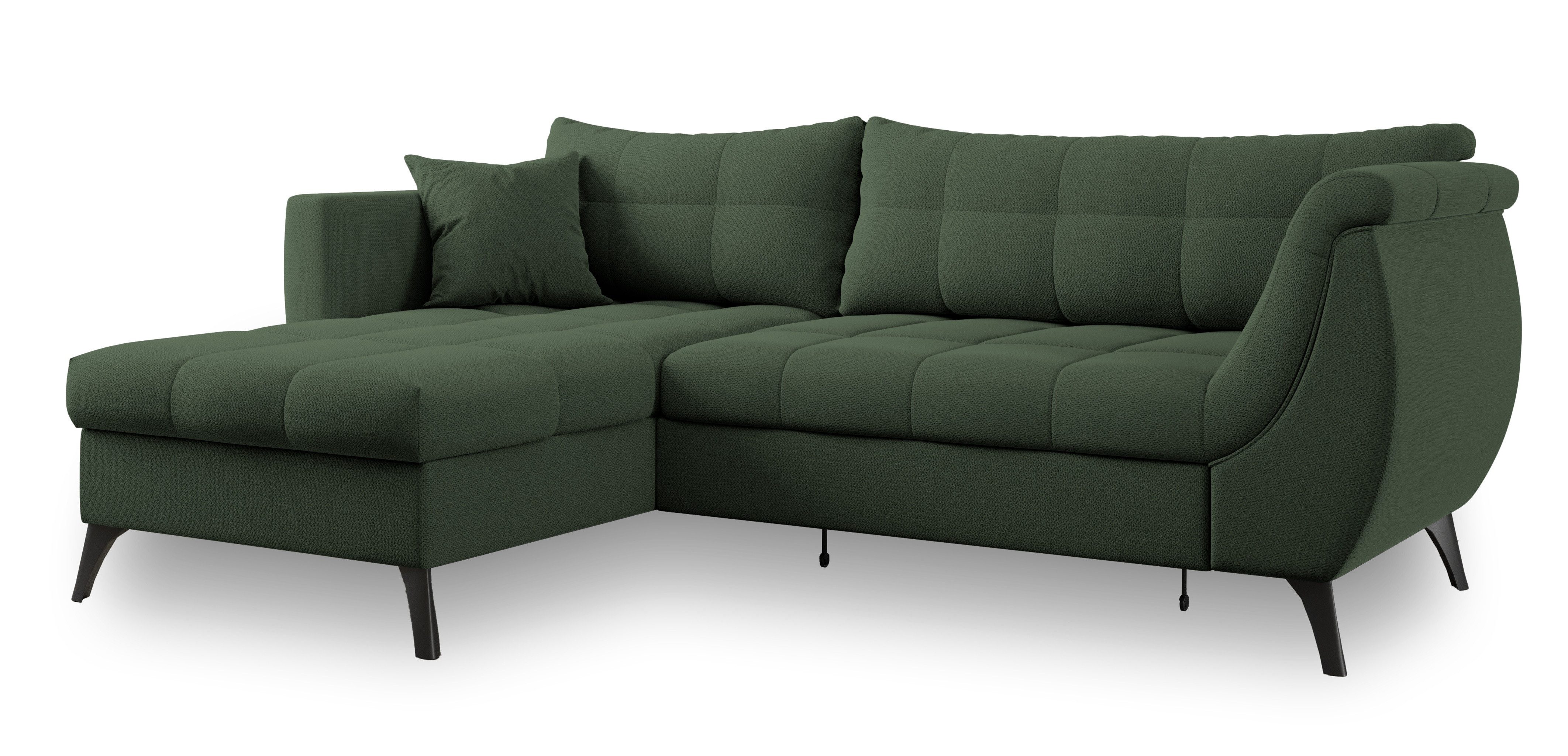 Masseno Ecksofa MOLLIS mit Schlaffunktion L-Form, Sofa mit Bettkasten