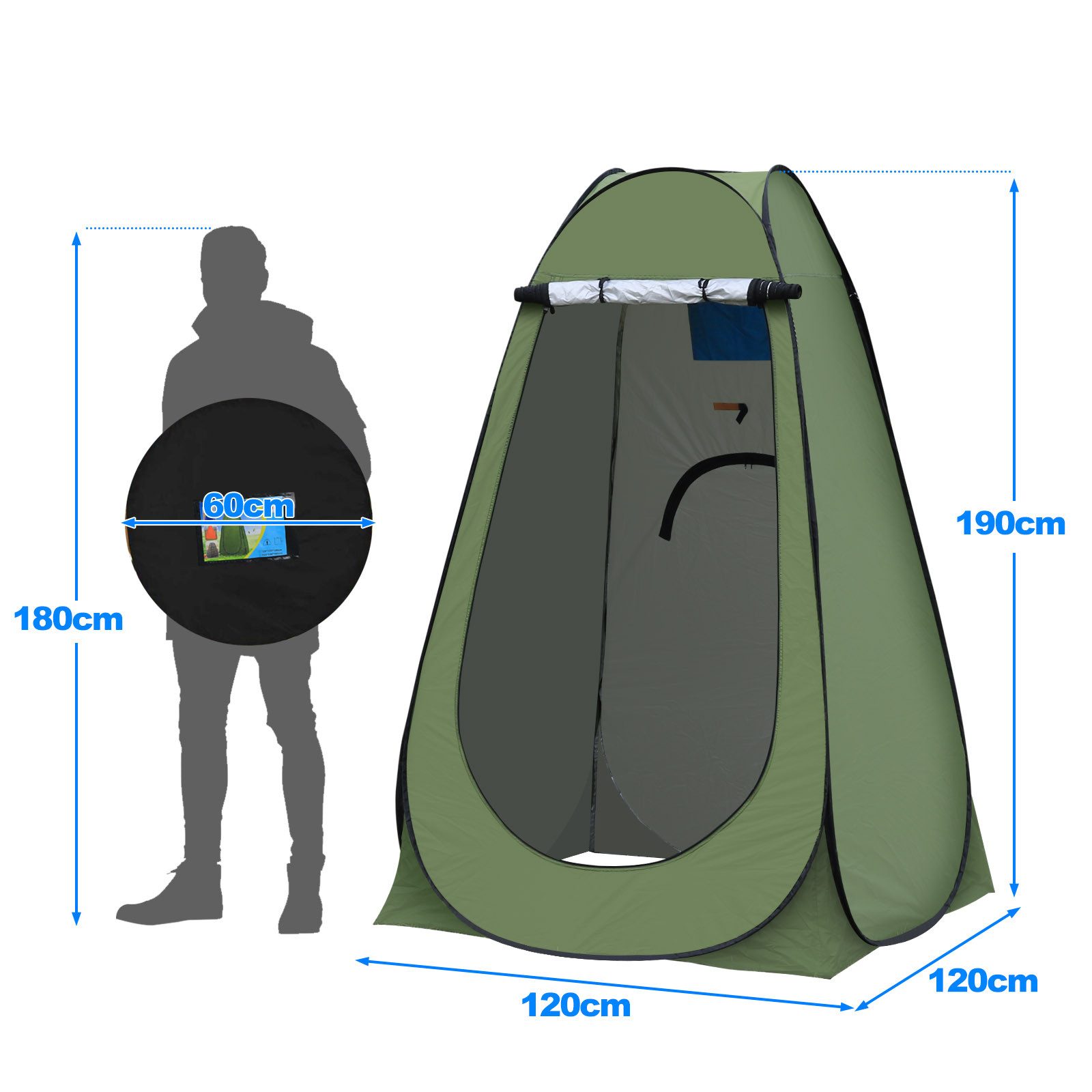 Ofcasa Faltzelt 120x120x190cm UV Schutz Faltzelt, günstig online kaufen