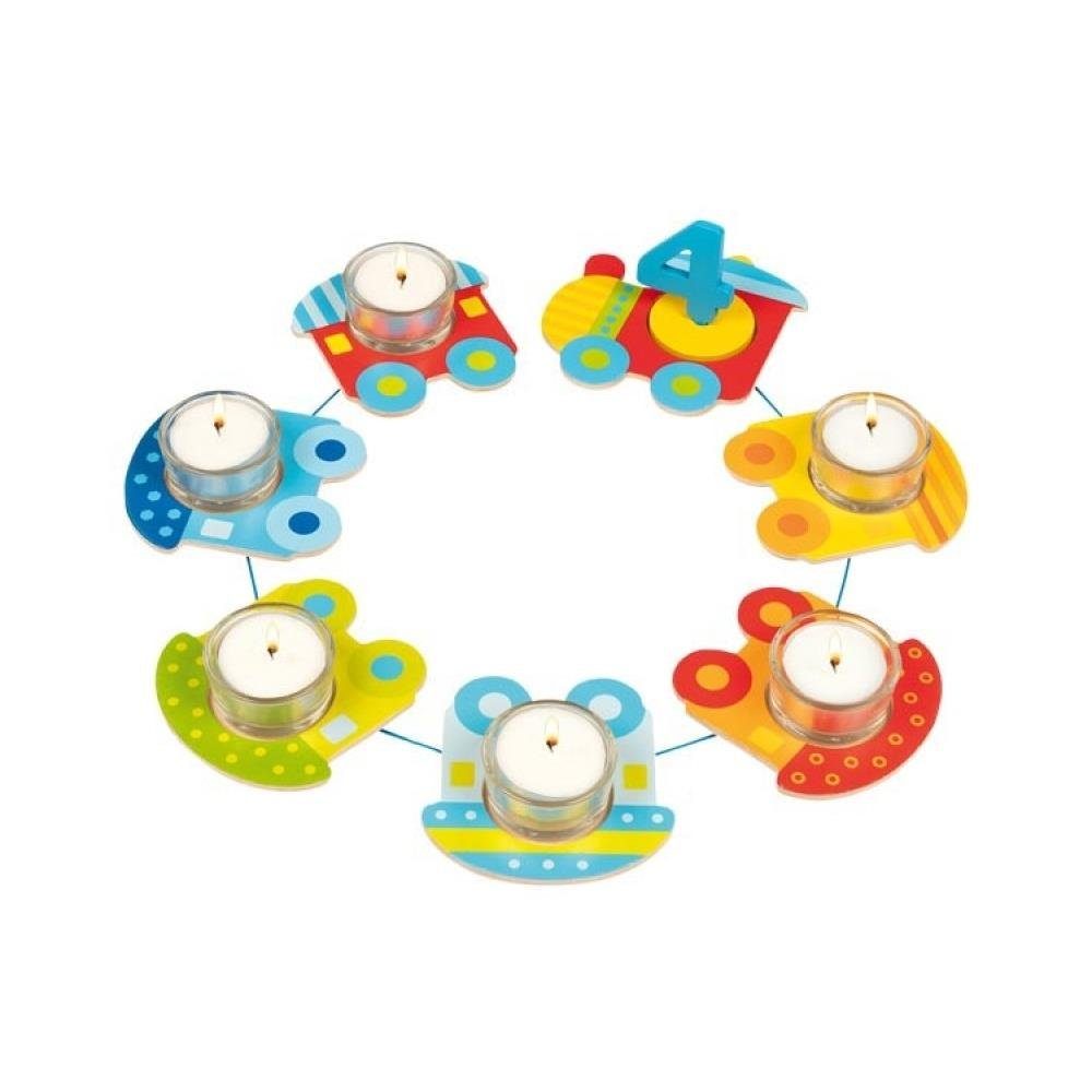 goki Geburtstagskerze Geburtstagszug für 7 Kerzen, Teelicht mit Zahlen 1-10 günstig online kaufen