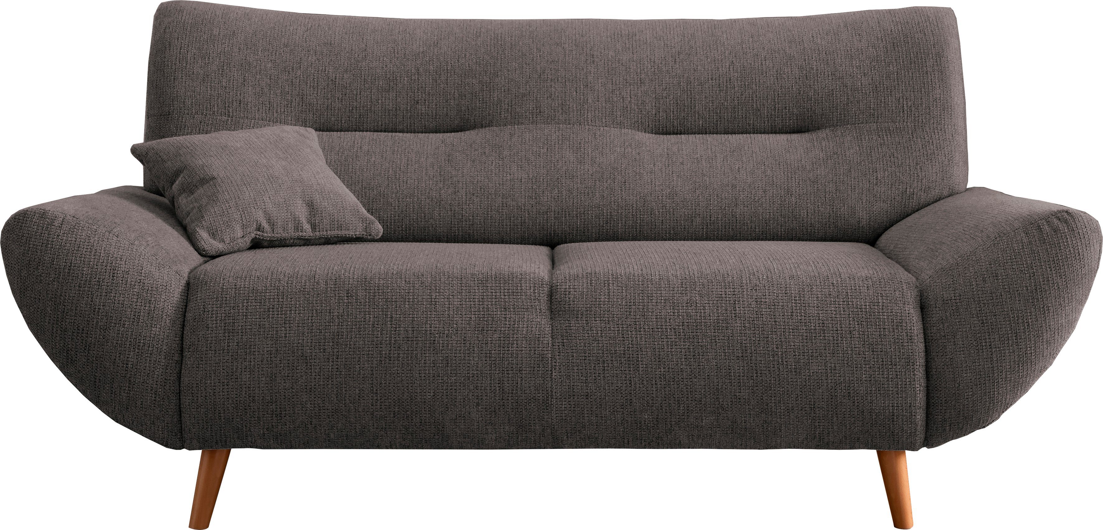 Home affaire 2-Sitzer Drago, komfortable Wellenunterfederung, Breite 173cm, bodenfrei, frei im Raum stellbar, inkl. 1 Zierkissen