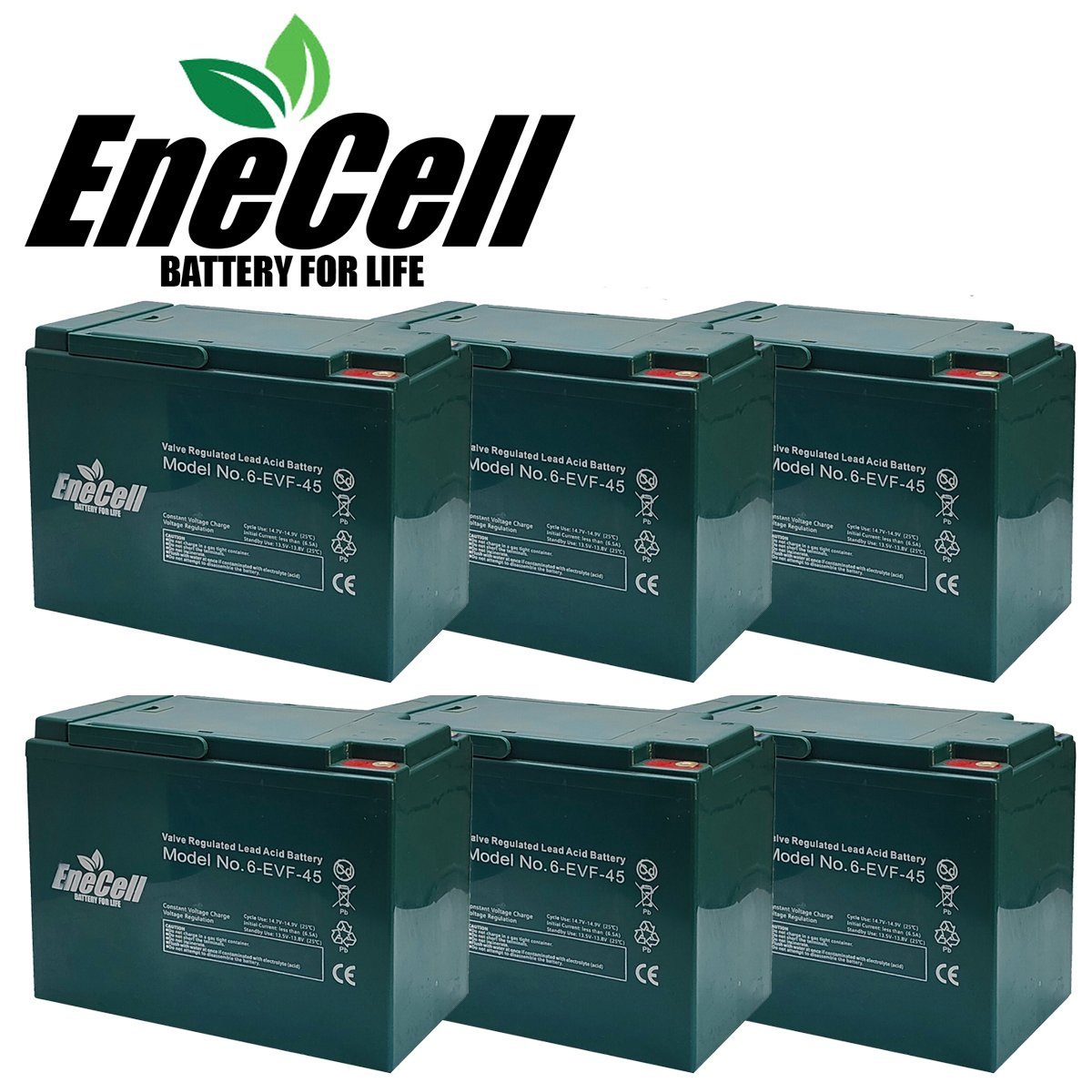 ENECELL Akku - 72V 45AH für Stormborn econelo ecabino Akkupacks Blockbatterie 45000 mAh (72 V), wartungsfrei, Erweiterungsakku, Ersatzakku, Zusatzakku