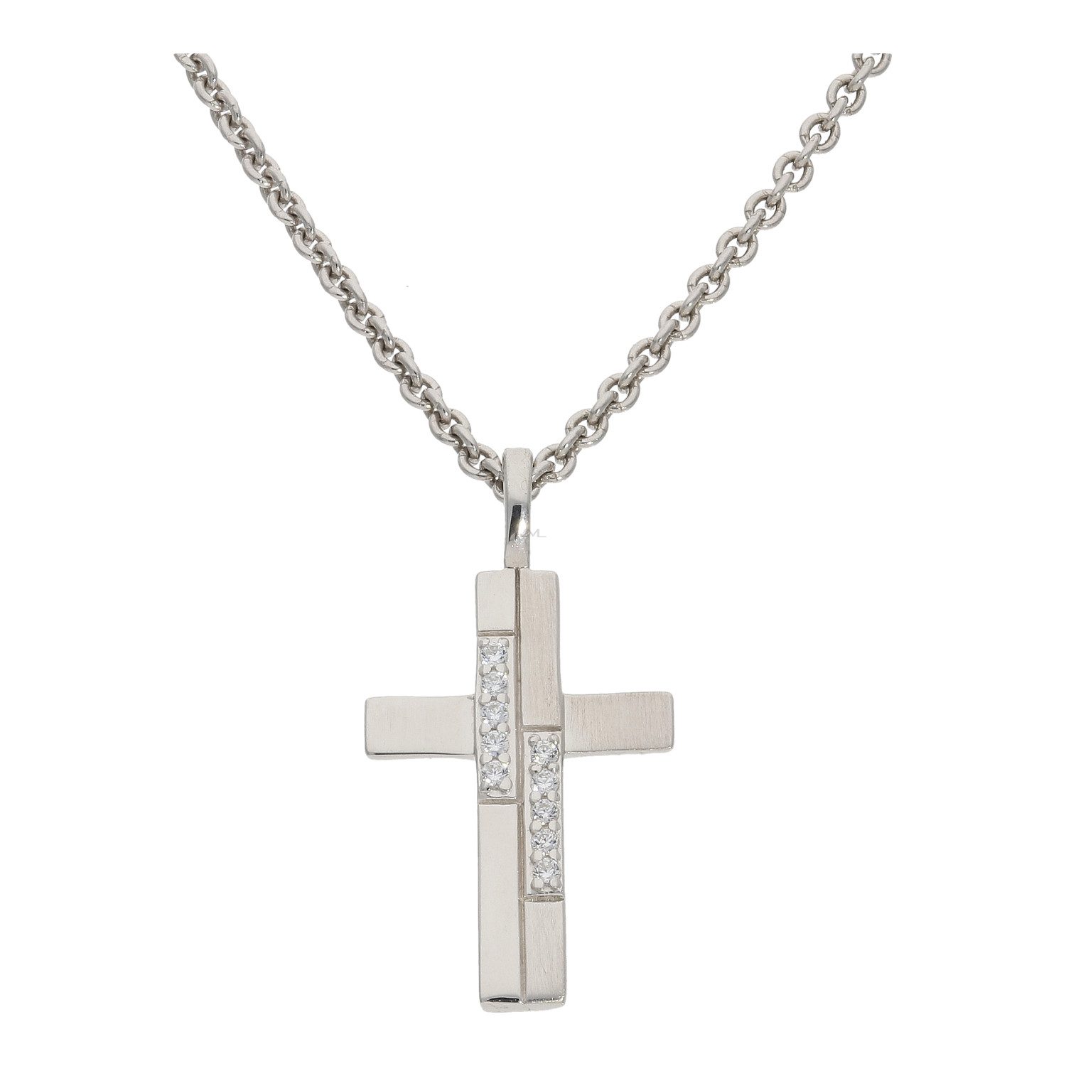 Kreuzanhänger Anhänger Kreuz Silber 925 Zirkonia JL20-02-1332 JuwelmaLux