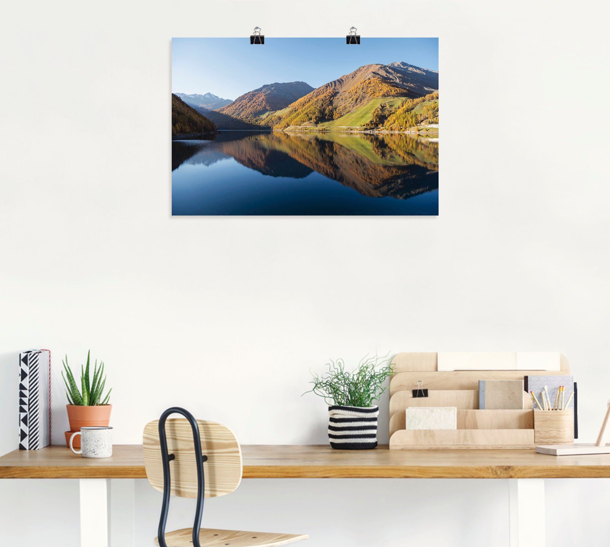 Artland Wandbild »Herbsttraum in Südtirol«, Berge & Alpenbilder (1 Stück), in vielen Größen & Produktarten - Alubild / Outdoorbild für den Außenbereich, Leinwandbild, Poster, Wandaufkleber / Wandtattoo auch für Badezimmer geeignet-HomeTrends