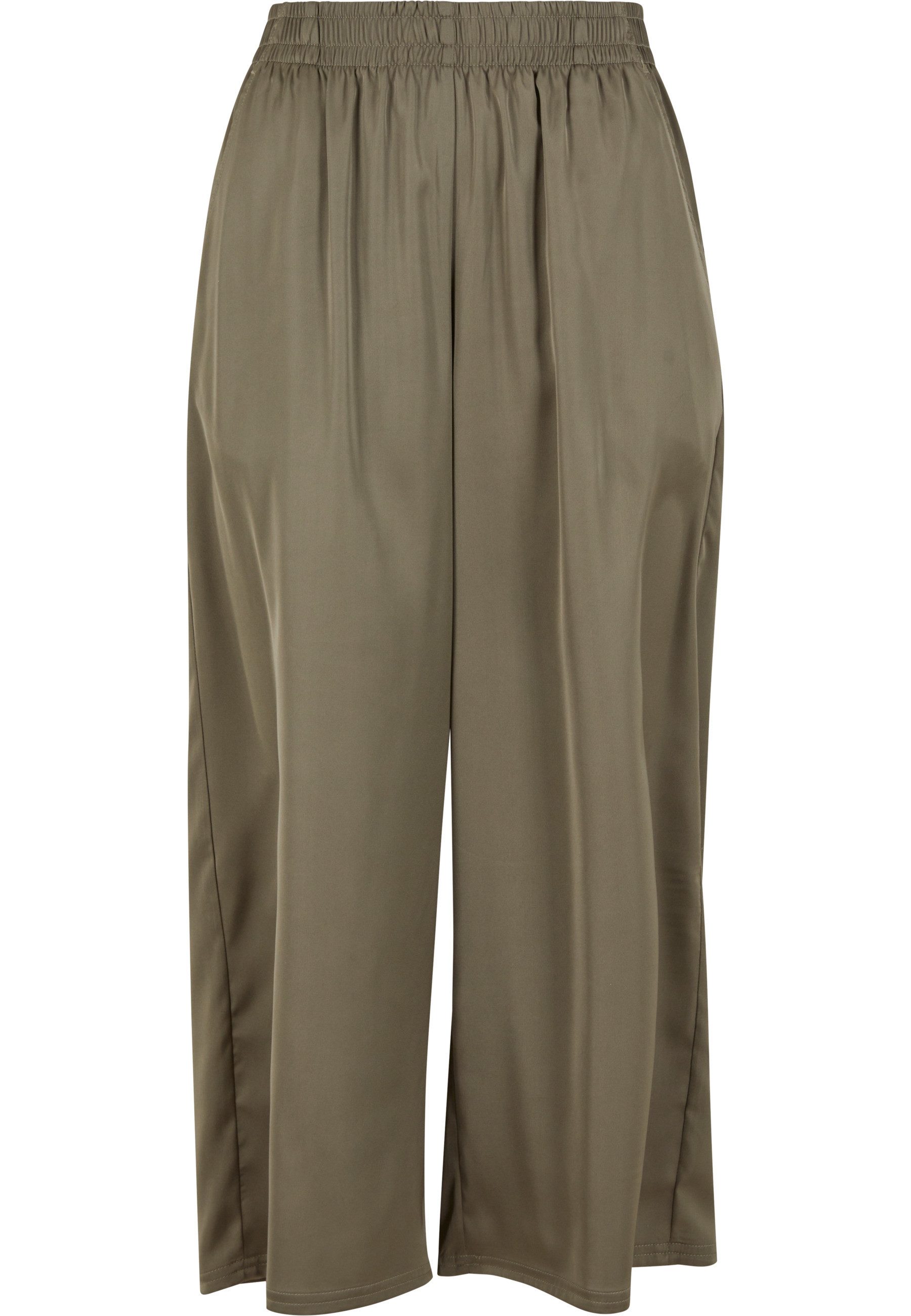 URBAN CLASSICS Stoffhose Urban Classics Ladies Satin Wide Leg Culotte (1-tlg)