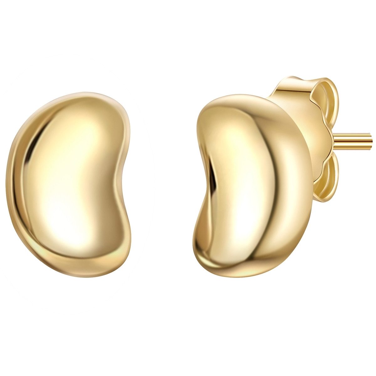 Paar Ohrstecker gelbgold