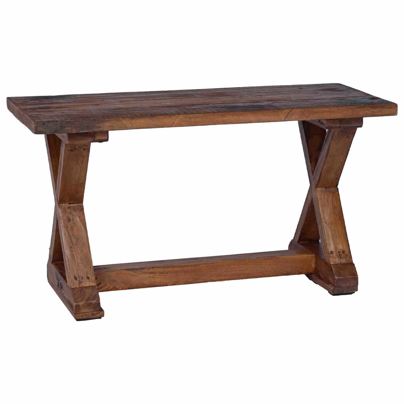 vidaXL Sitzbank 85 x 35 x 46 cm Bank Natur 85x35x47 cm Massivholz Altholz