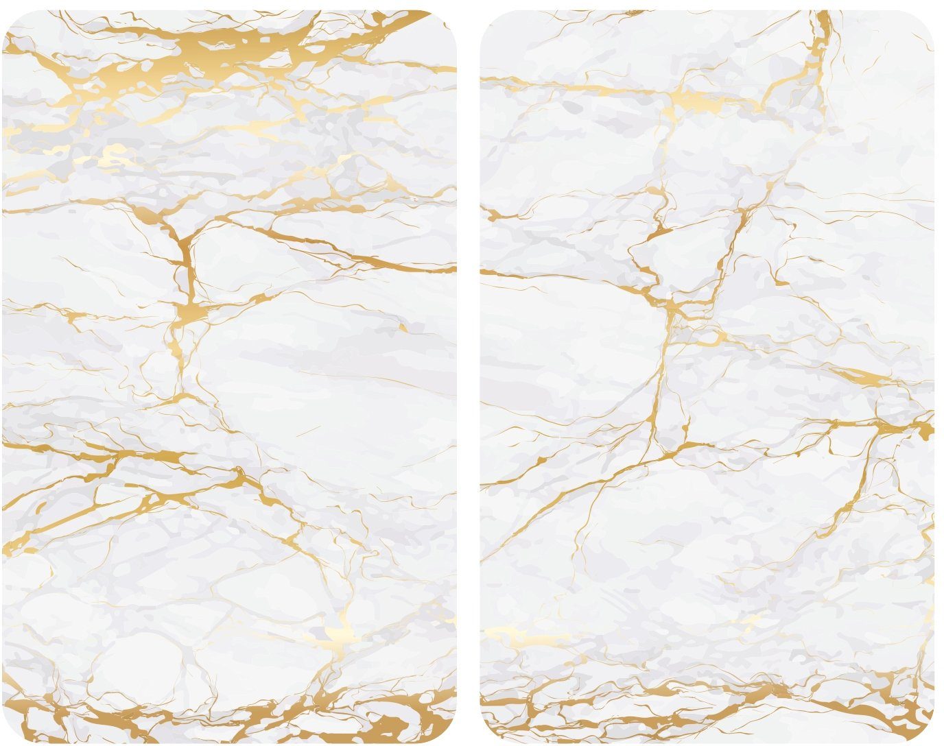 Herd-Abdeckplatte Universal Modell Marmor Gold