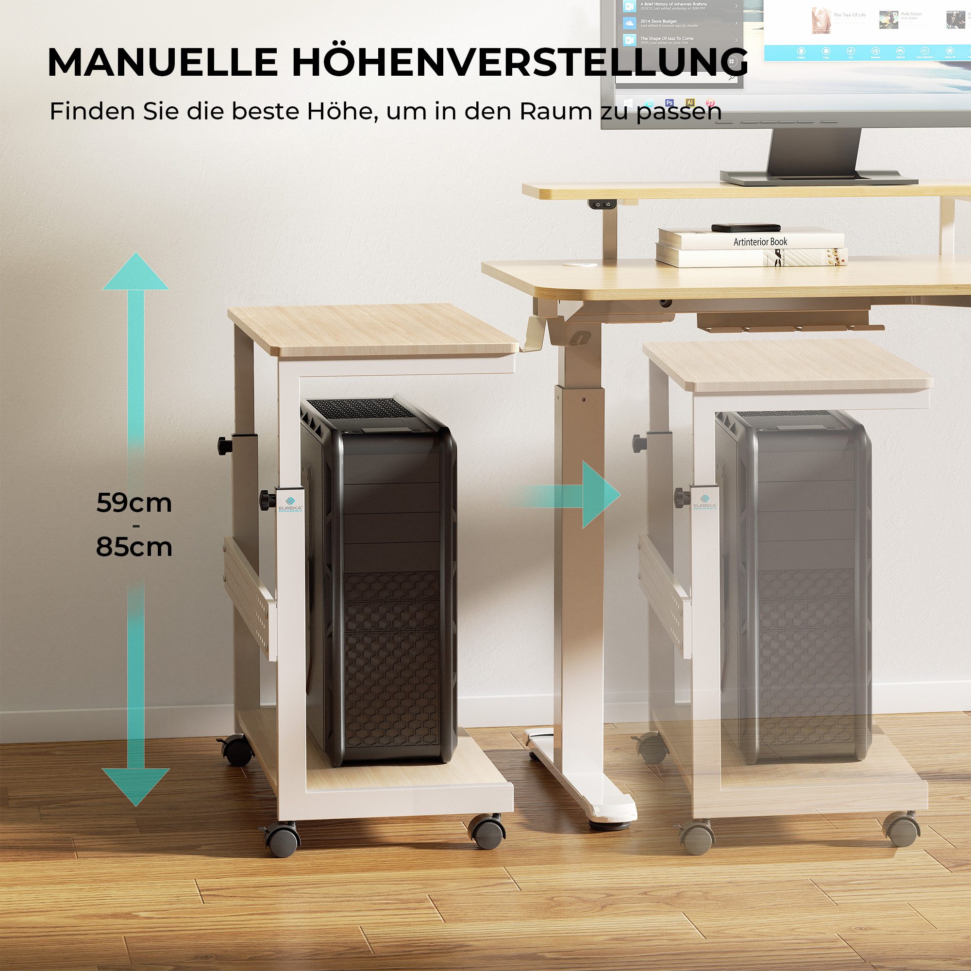 EE EUREKA ERGONOMIC PC-Schrank PC Ständer günstig online kaufen