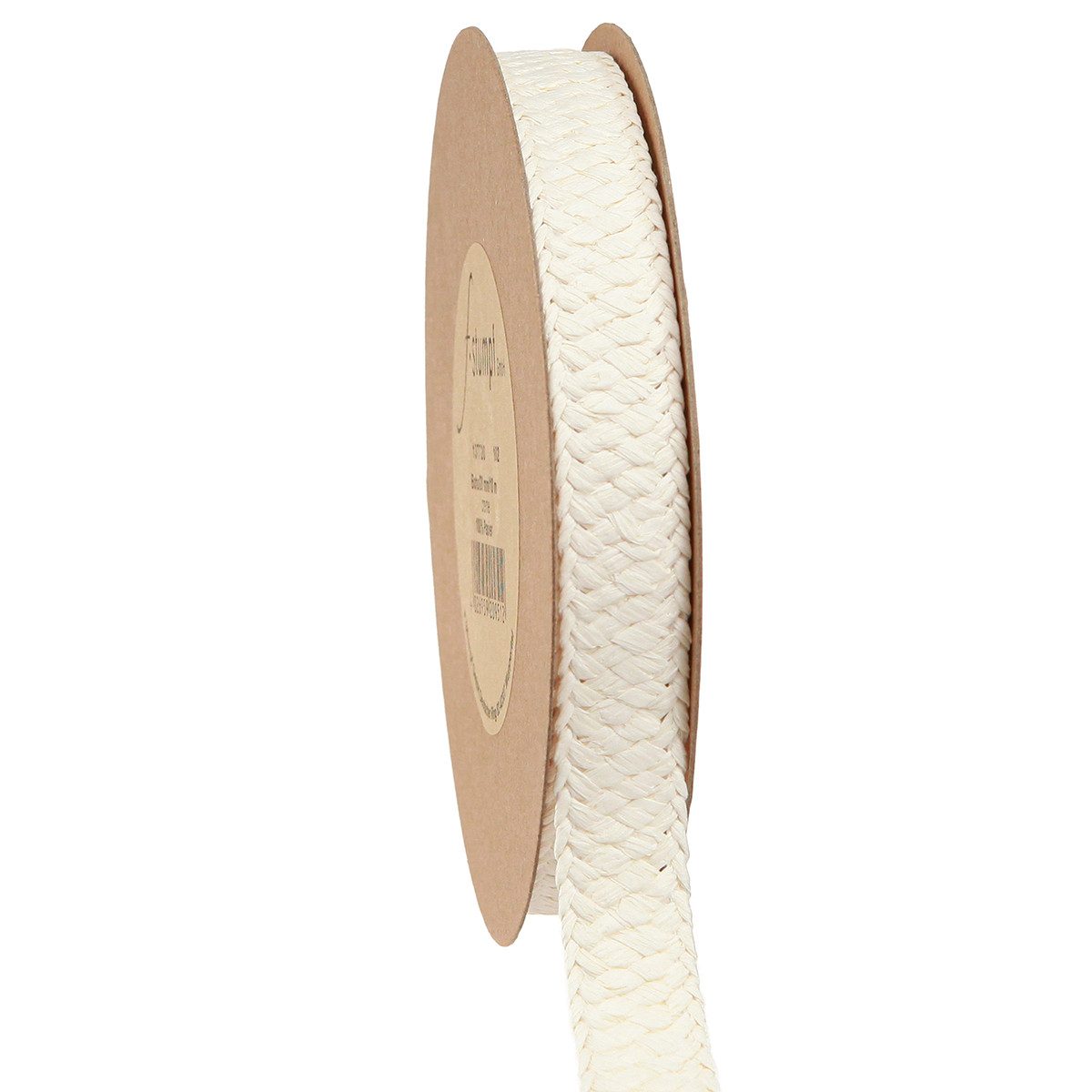 Dekoband Geschenkband Creme Papier Schleifen Deko 20mm 10m