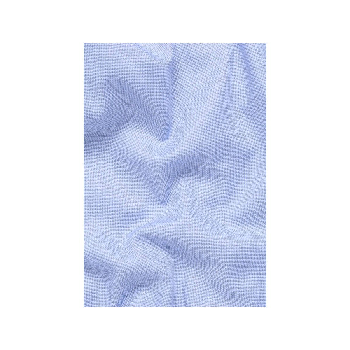 Eterna mittel-blau (1-tlg) Langarmhemd
