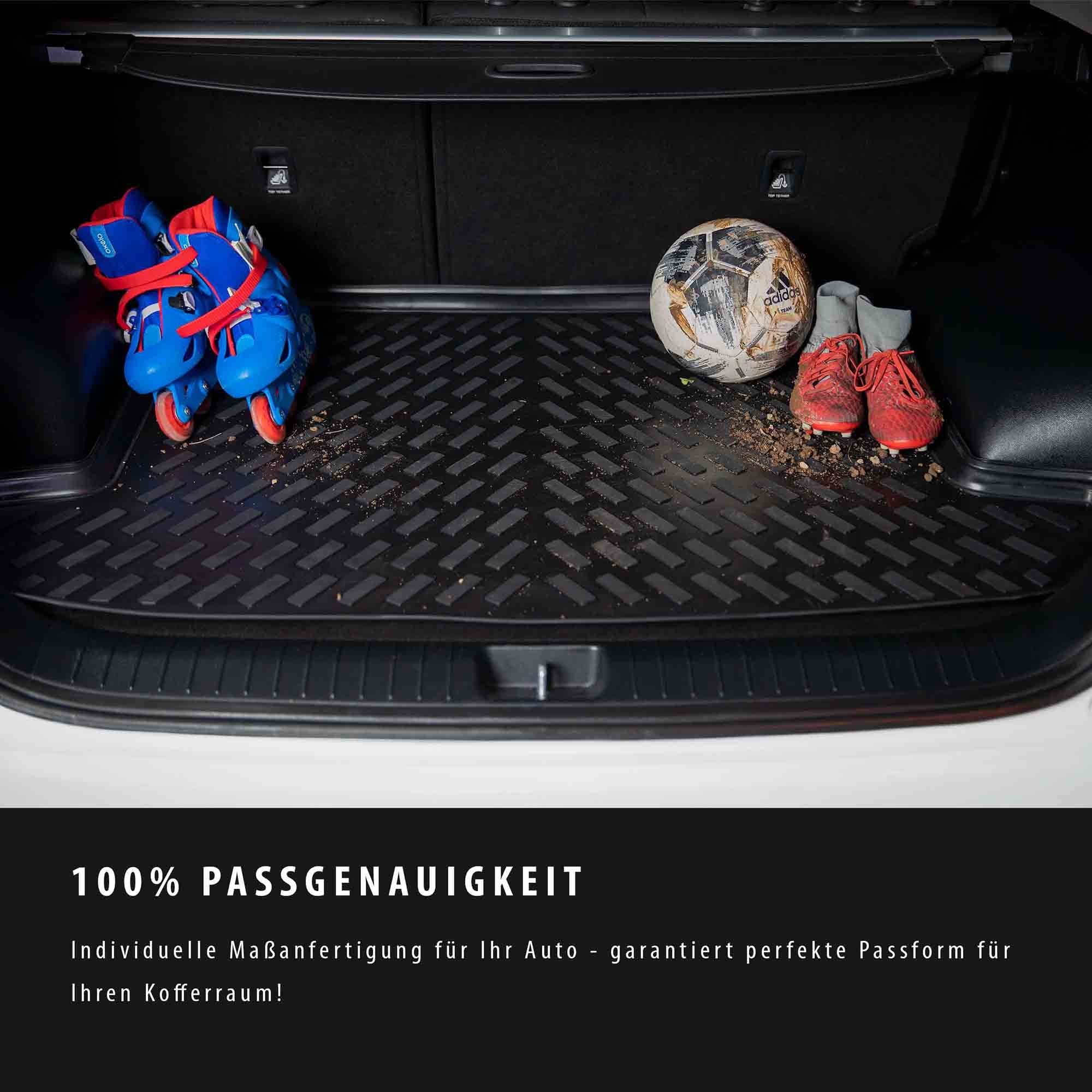 ELMASLINE Kofferraumwanne Gummi (1 St), für AUDI A6 (2018-2024) C8 Avant / Kombi - mit extra hohem Rand für mehr Schutz - Passend für Baujahre: , 2018 - 2024 – Bild 2 von 5