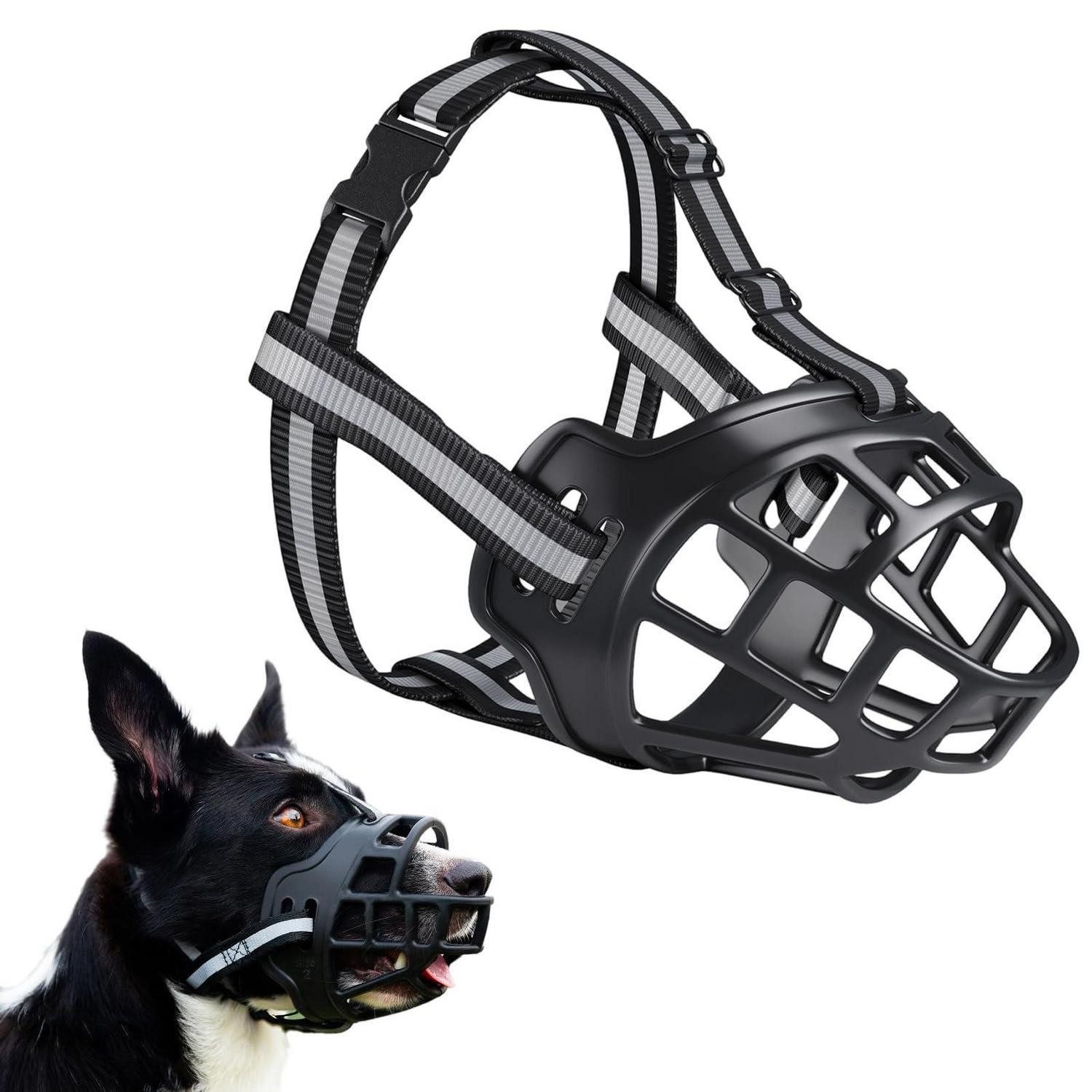 LuxusKollektion Maulkorb Maulkorb Hund Gr. 3 Silikon verstellbar, Kunststoff