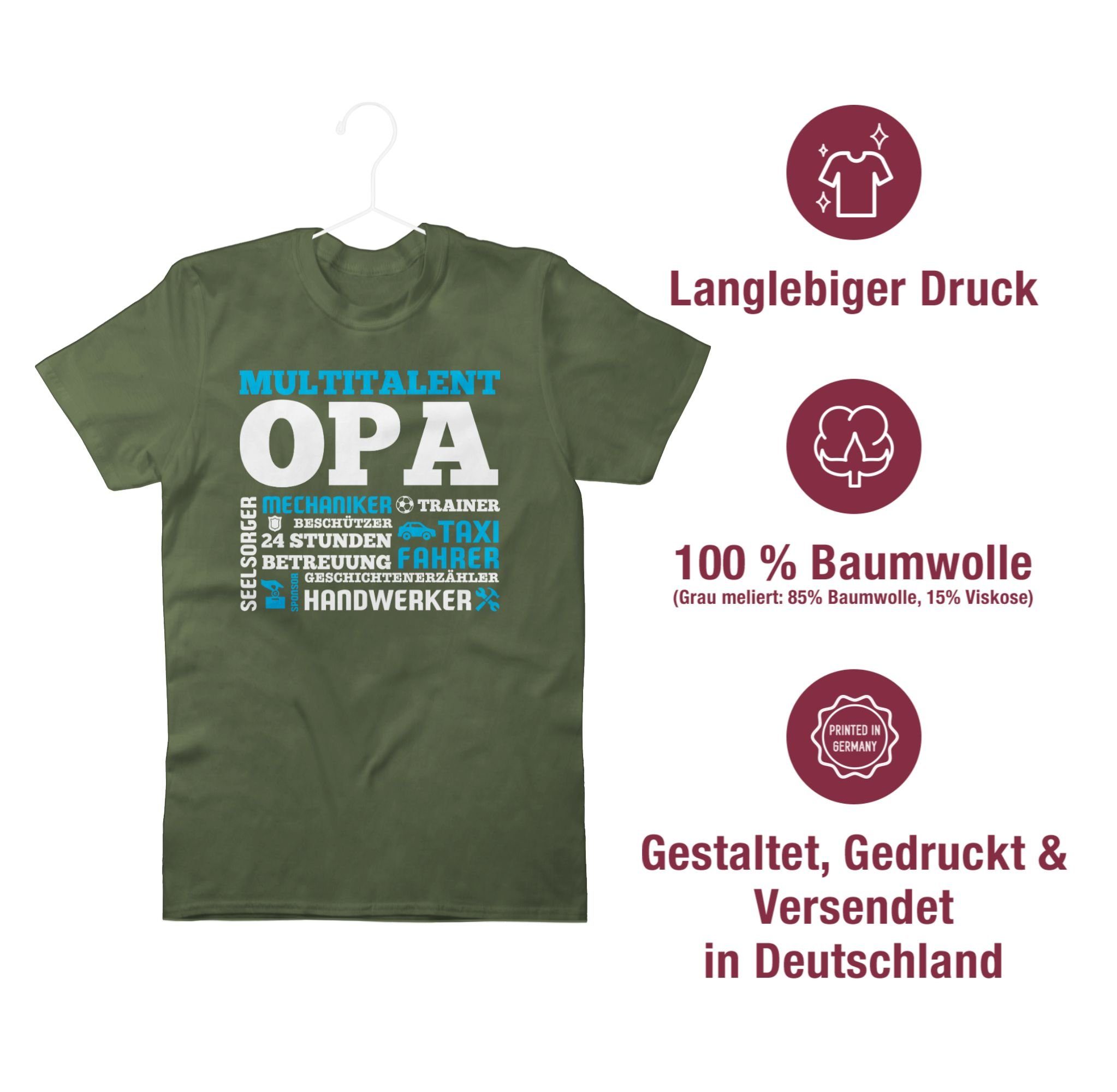 Army Multitalent Grün Opa Shirtracer Geschenke Opa T-Shirt 3
