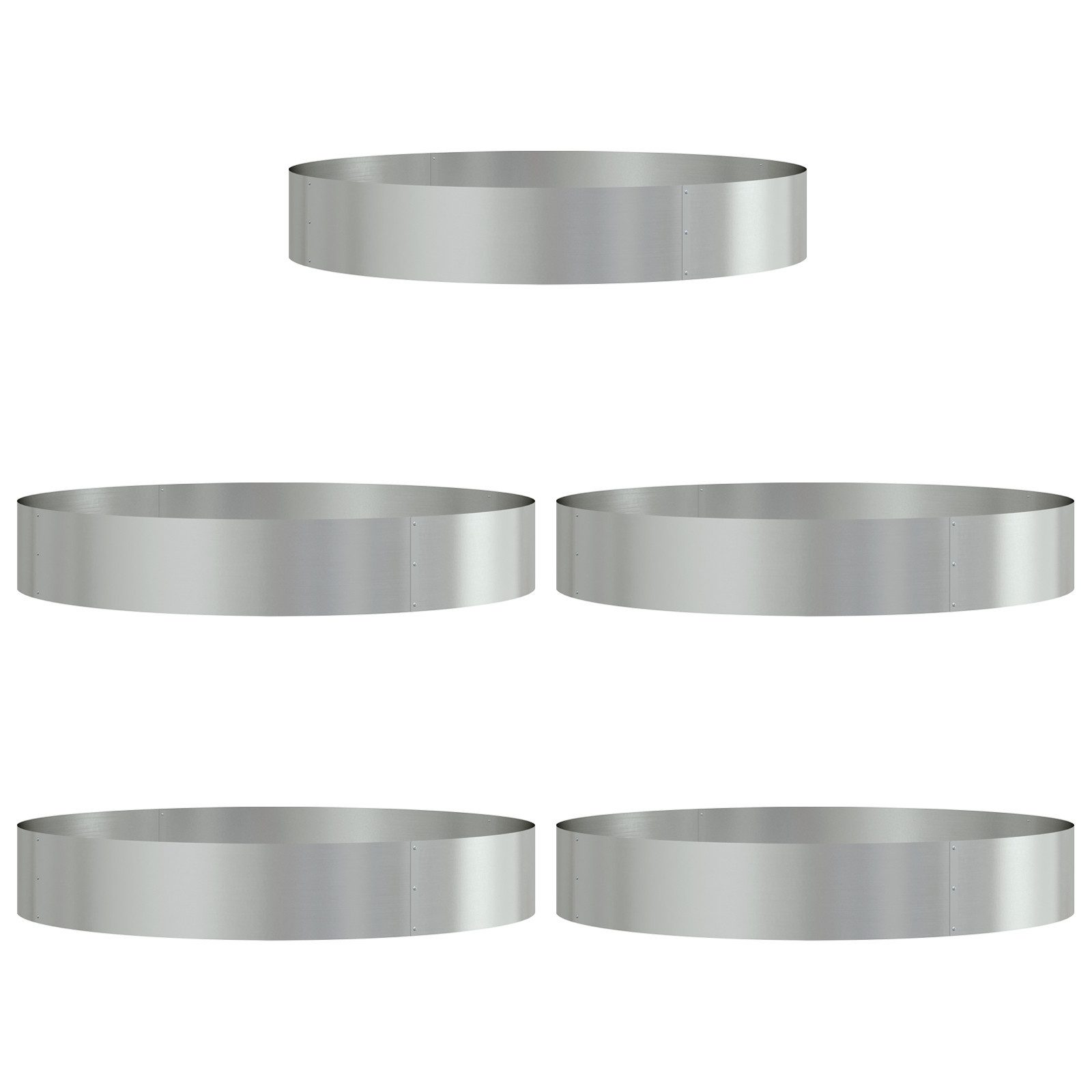 vidaXL Blumentopf Verzinkte Metallpflanzer Verzinkt Verzinktes günstig online kaufen