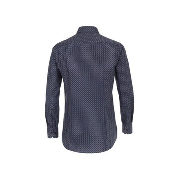 VENTI Langarmhemd blau Modern fit (1-tlg)