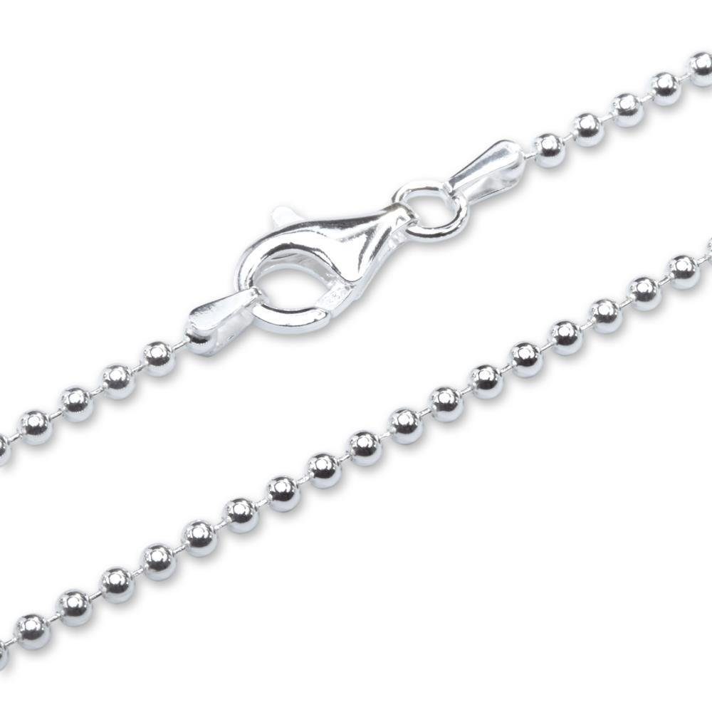 Unique Silberkette Unique Kugelkette 925 Silber 2,2mm Silberkette für Damen und Herren