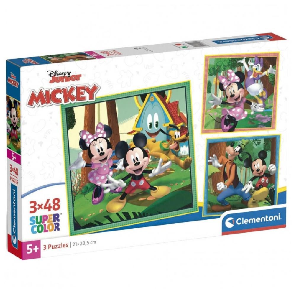 Clementoni® Puzzle Disney Mickey puzzle 3x48pcs, Puzzleteile