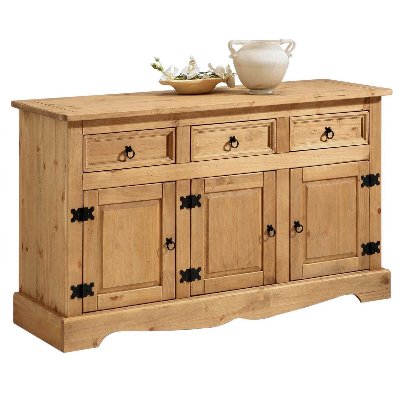 IDIMEX Kommode TEQUILA, Sidebaord TEQUILA Kommode 3 Schubladen Buffetschrank Geschirrschrank K